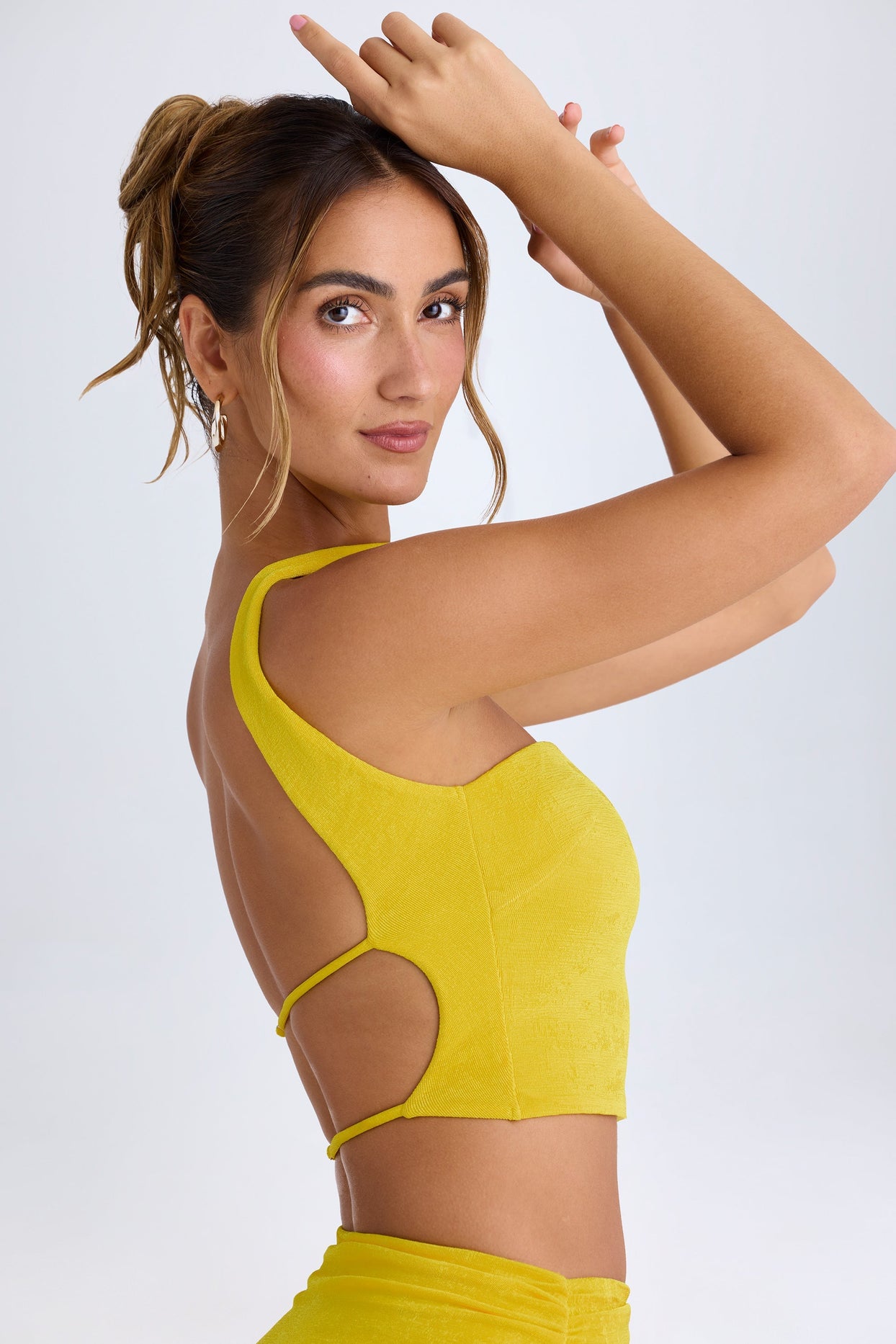 Choker-Detail Bandeau Top in Buttercup