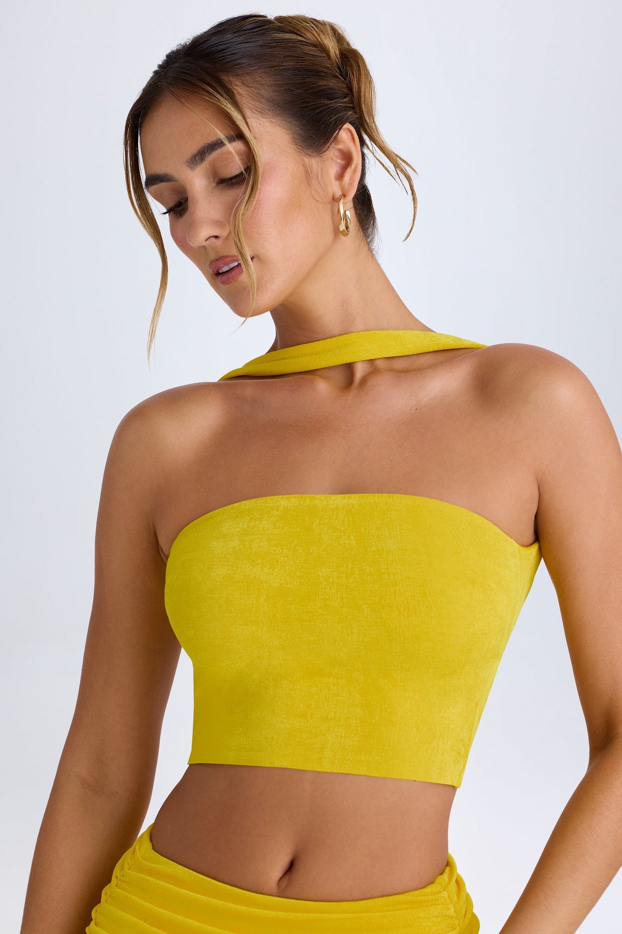 Choker-Detail Bandeau Top in Buttercup