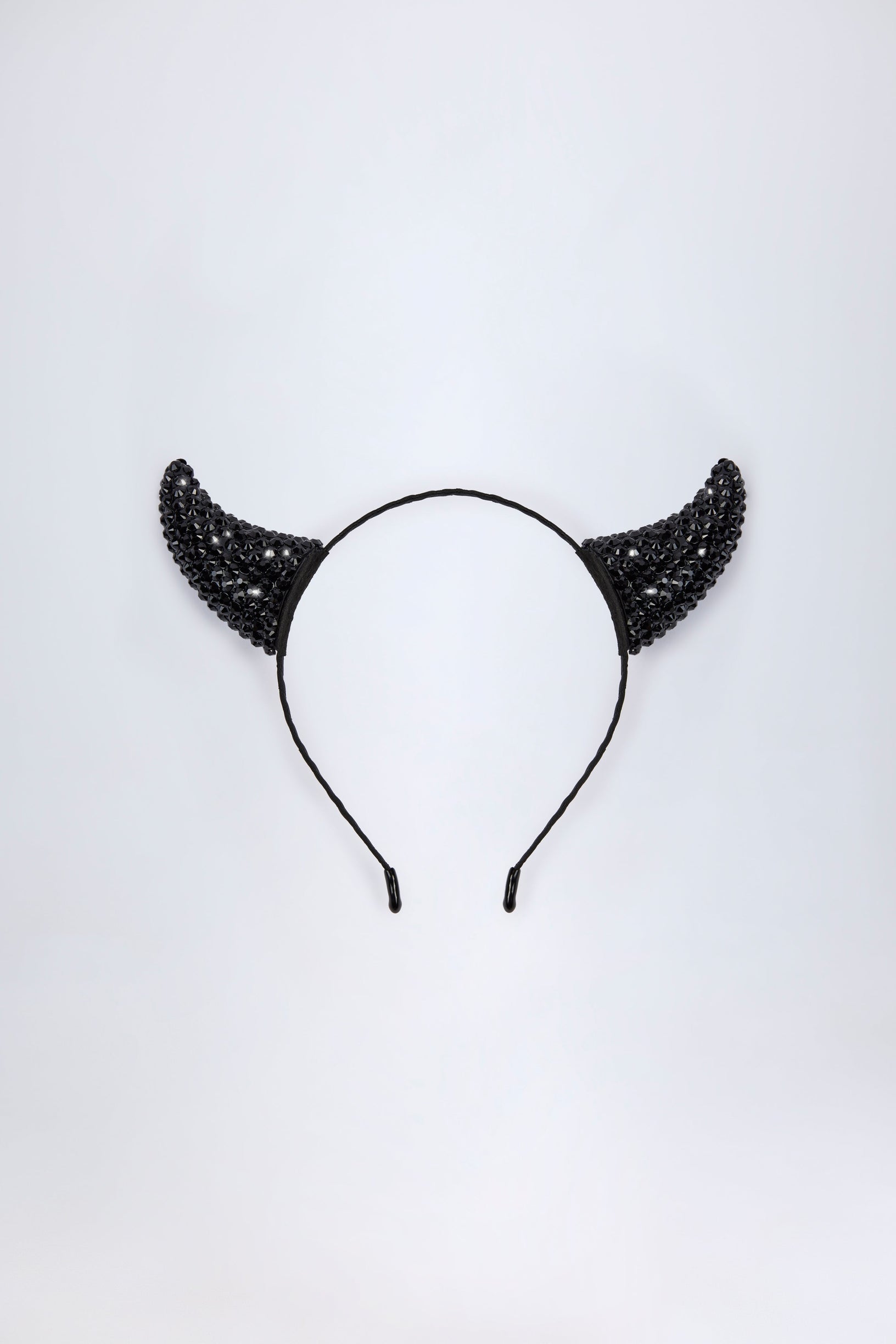 Devil Horns Headband in Black - 2