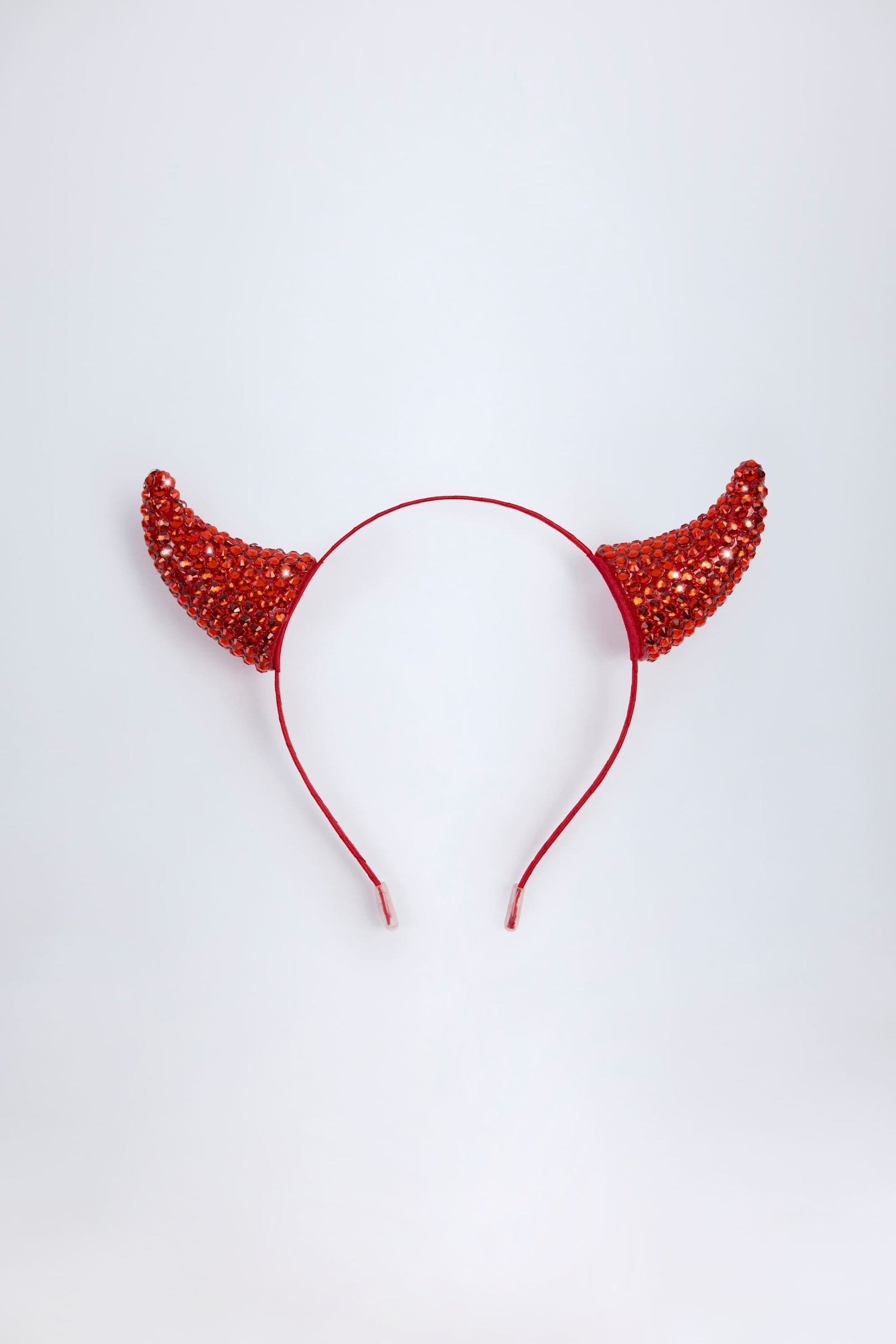 Devil Horns Headband in Fire Red - 2