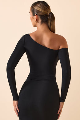 Modal Off-Shoulder Bodysuit in Black