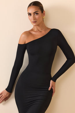 Modal Off-Shoulder Bodysuit in Black