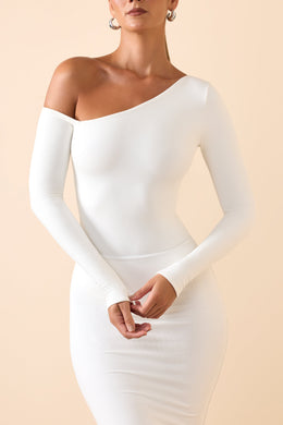 Modal Off-Shoulder Bodysuit in White