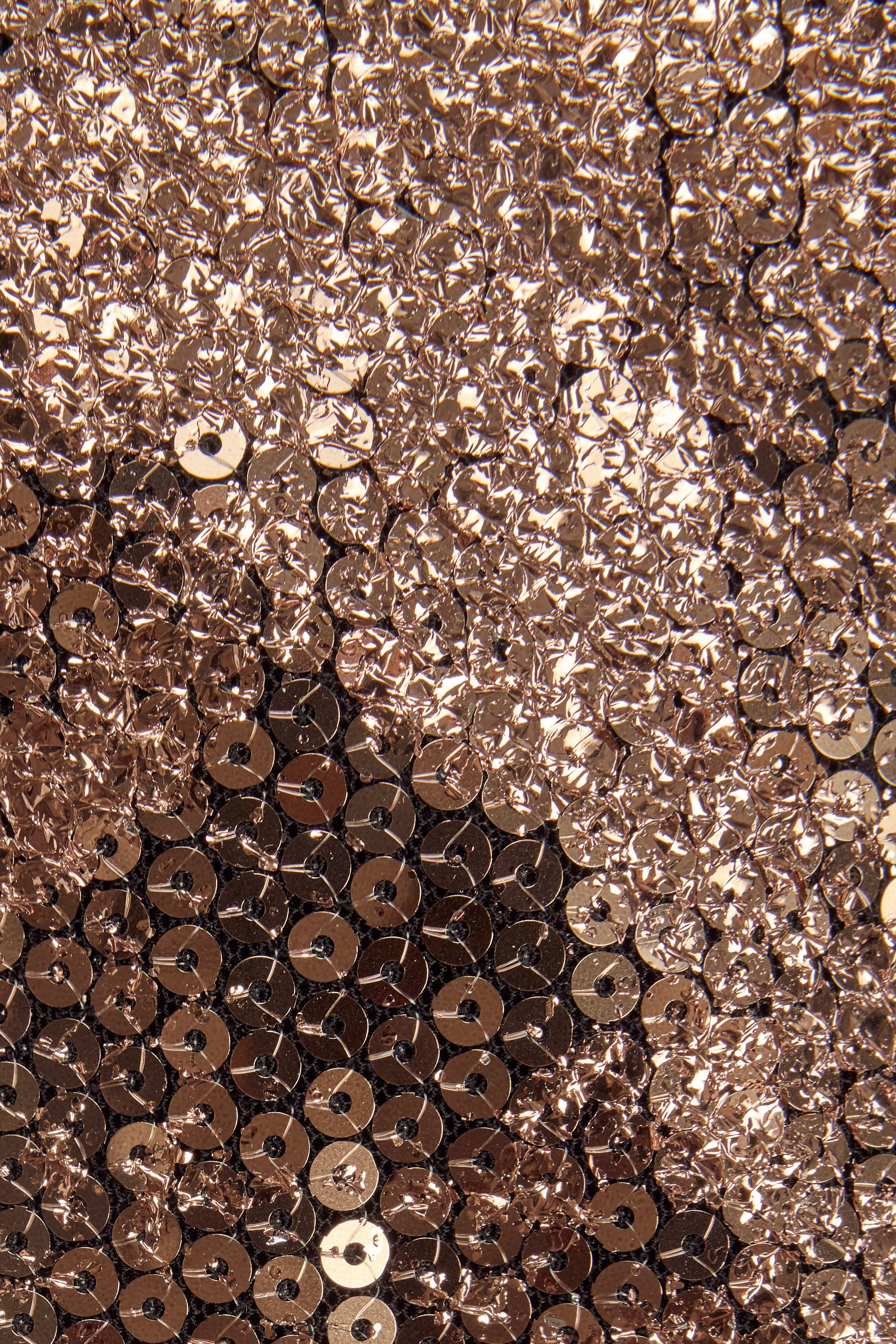 Embellished Straight-Neck Maxi Dress in Copper Gold