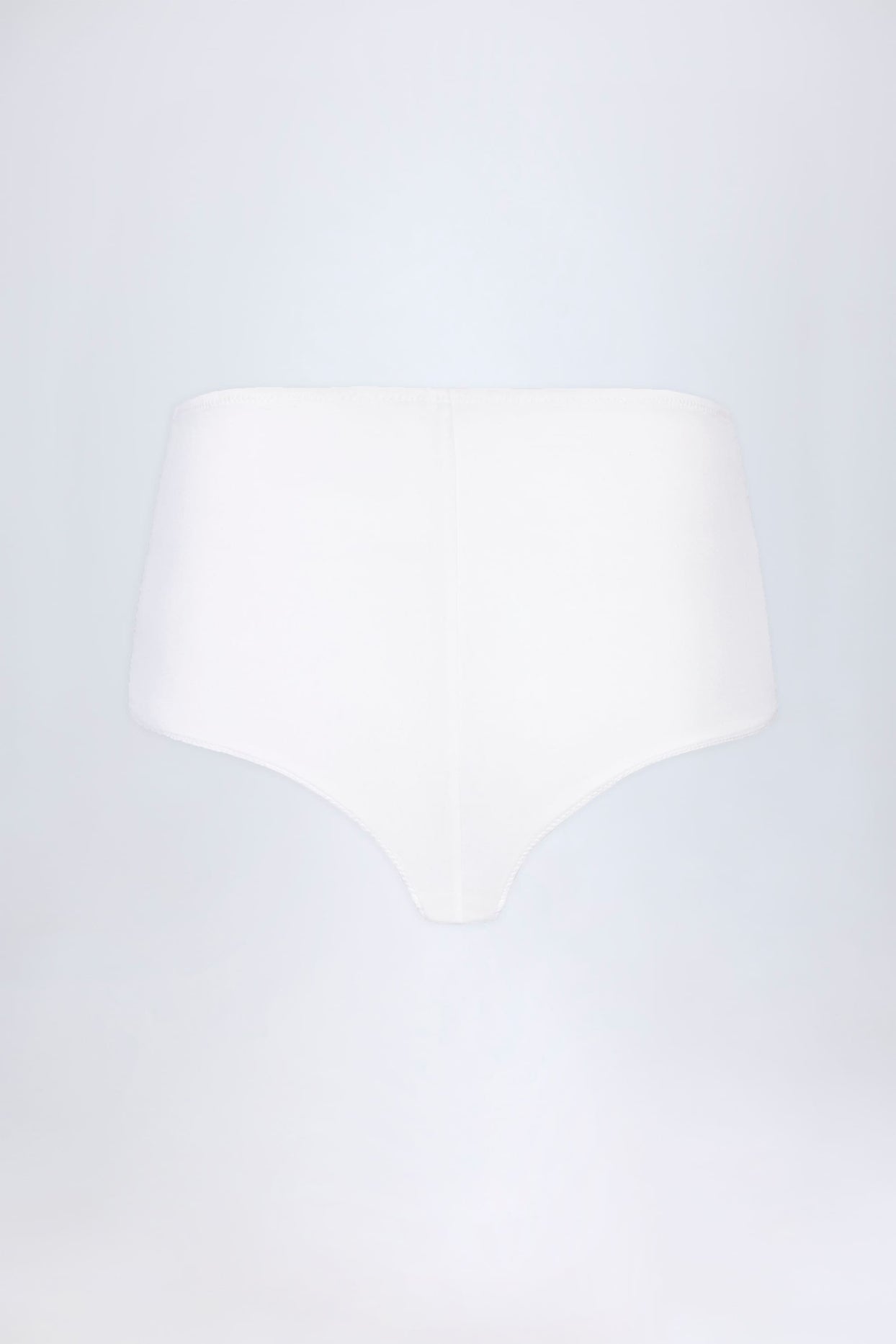 Slinky Jersey Low-Rise Hotpants in White