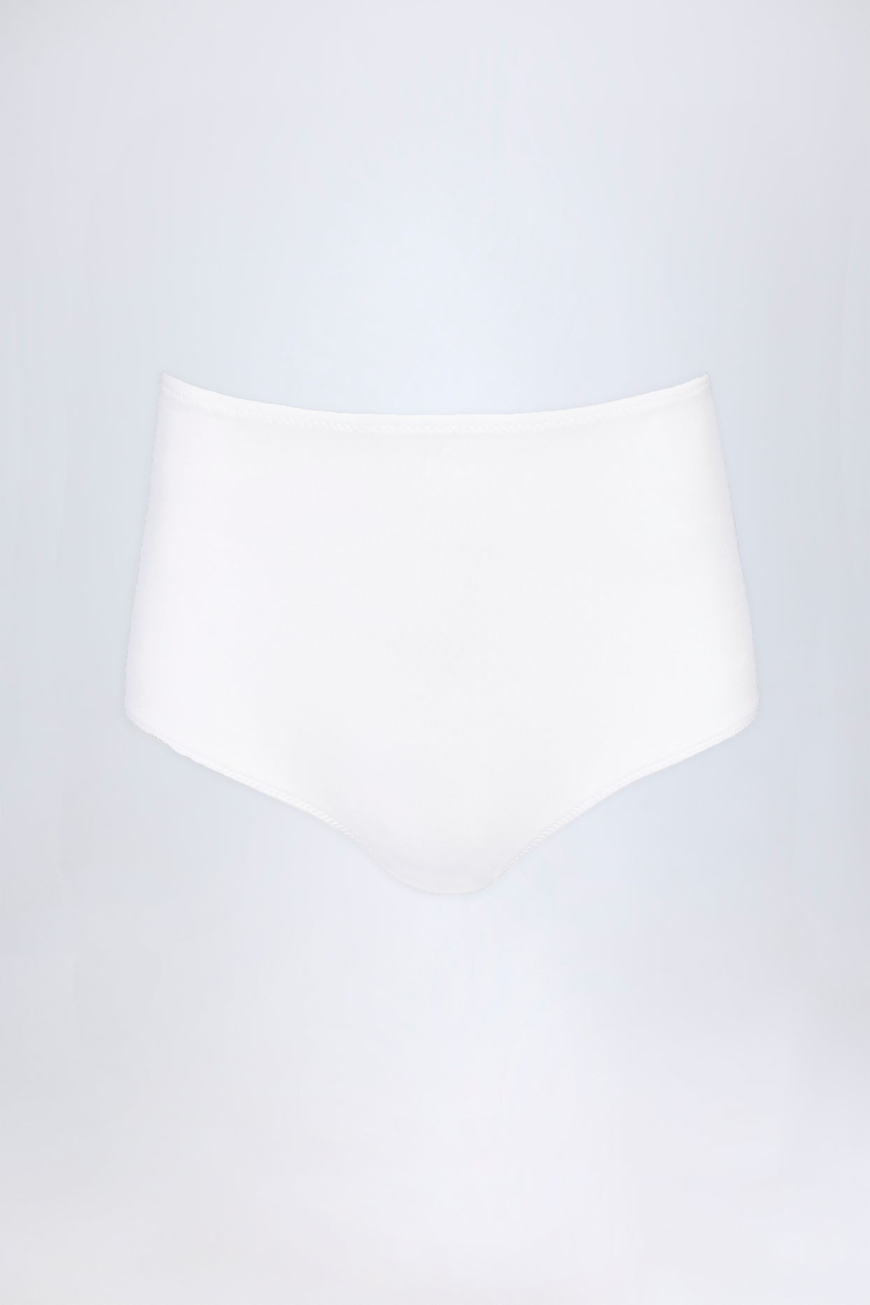 Slinky Jersey Low-Rise Hotpants in White
