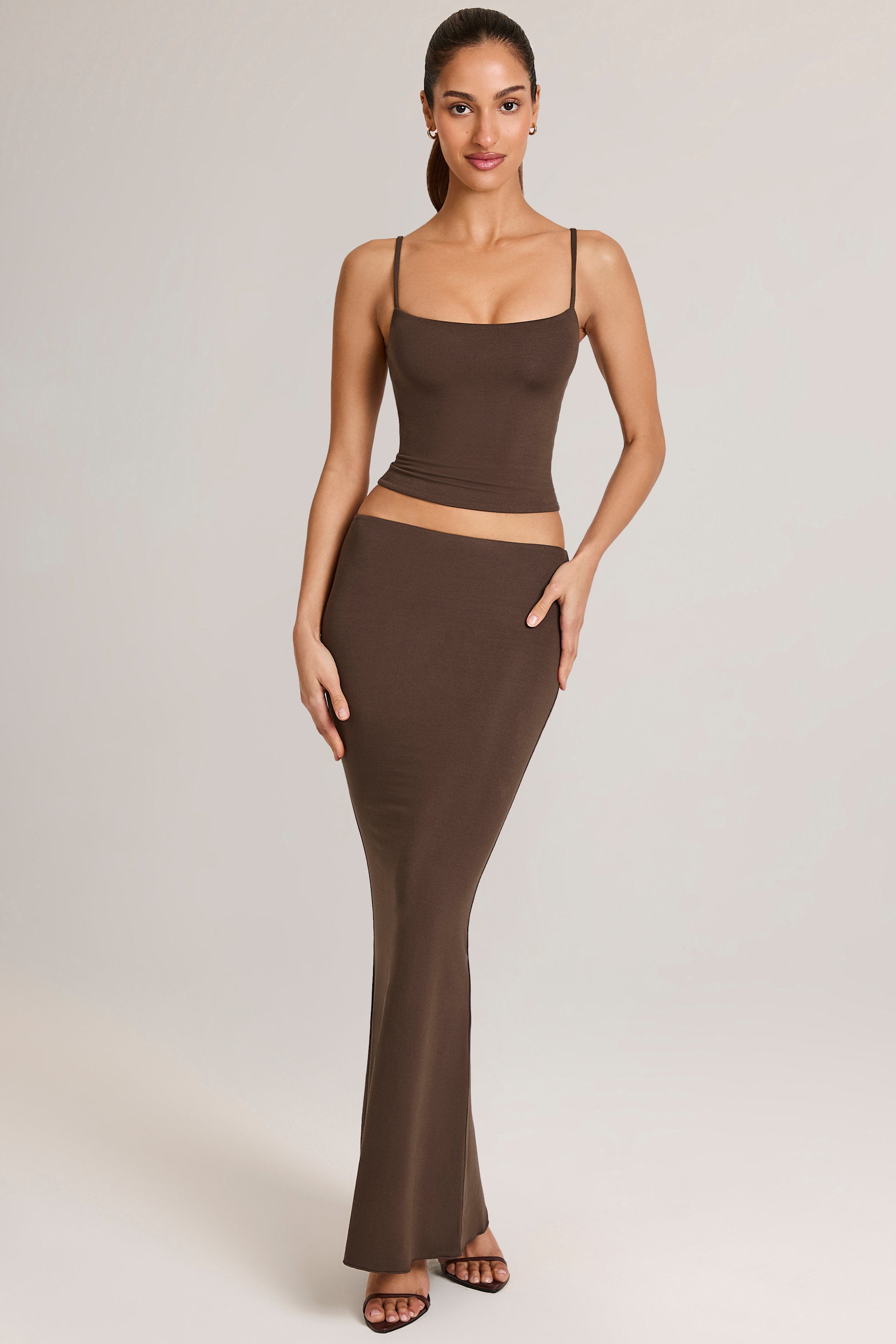 【大人気】mel gather skirt brown andmary ANDMARY】Mel gather skirt