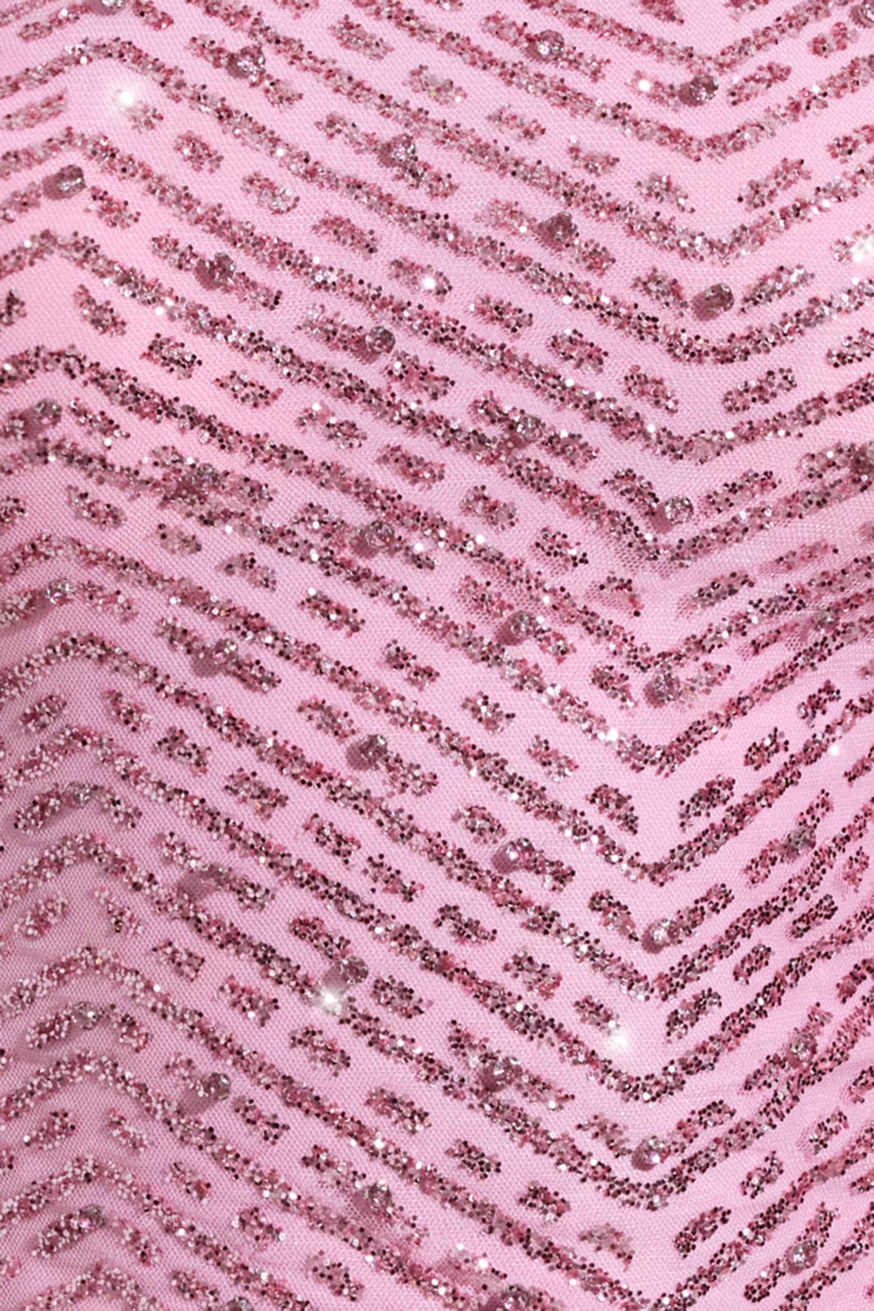 Embellished Scarf-Detail Asymmetric Top in Pink