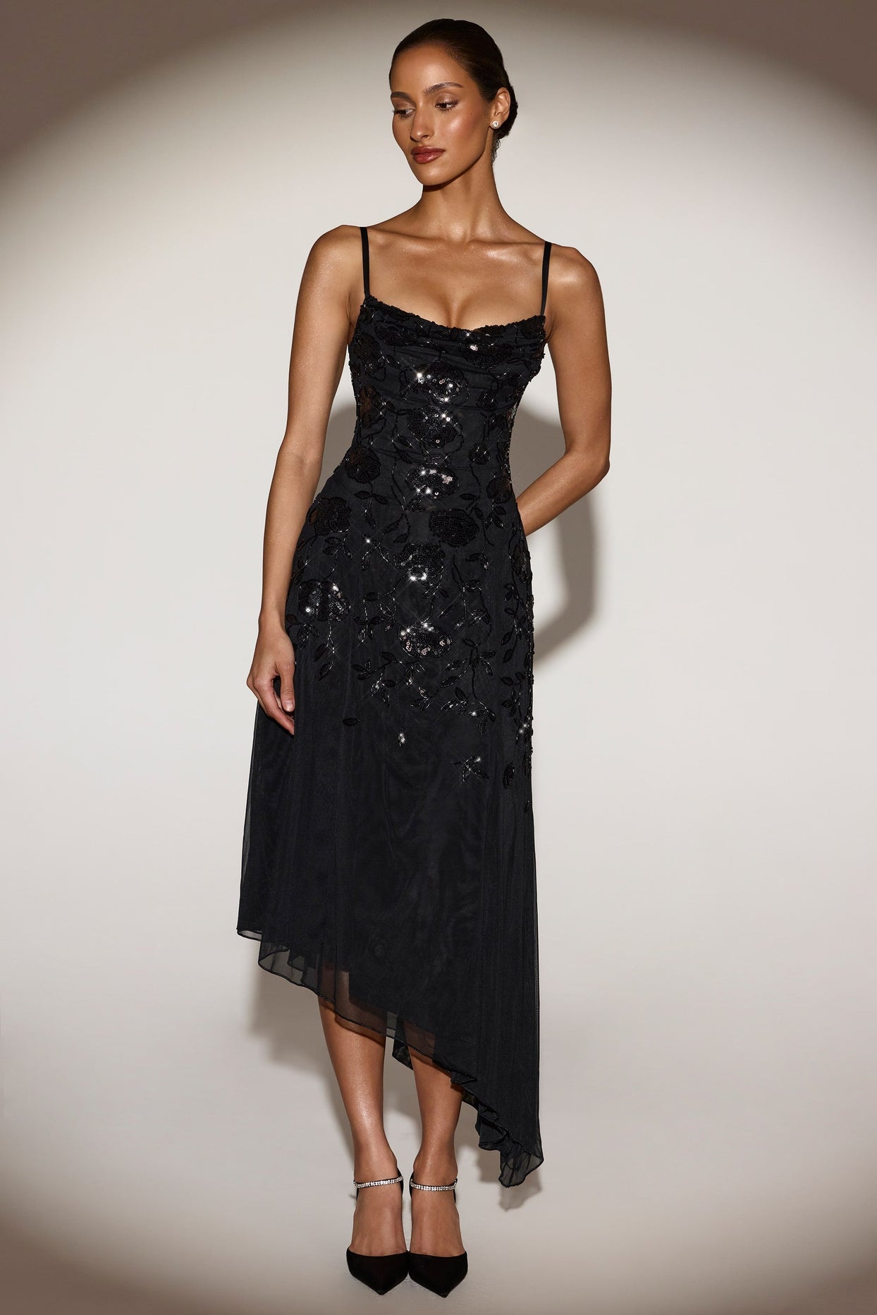 asymmetric midaxi dress MANGO - Asymmetrical Dress with bow detail Pink