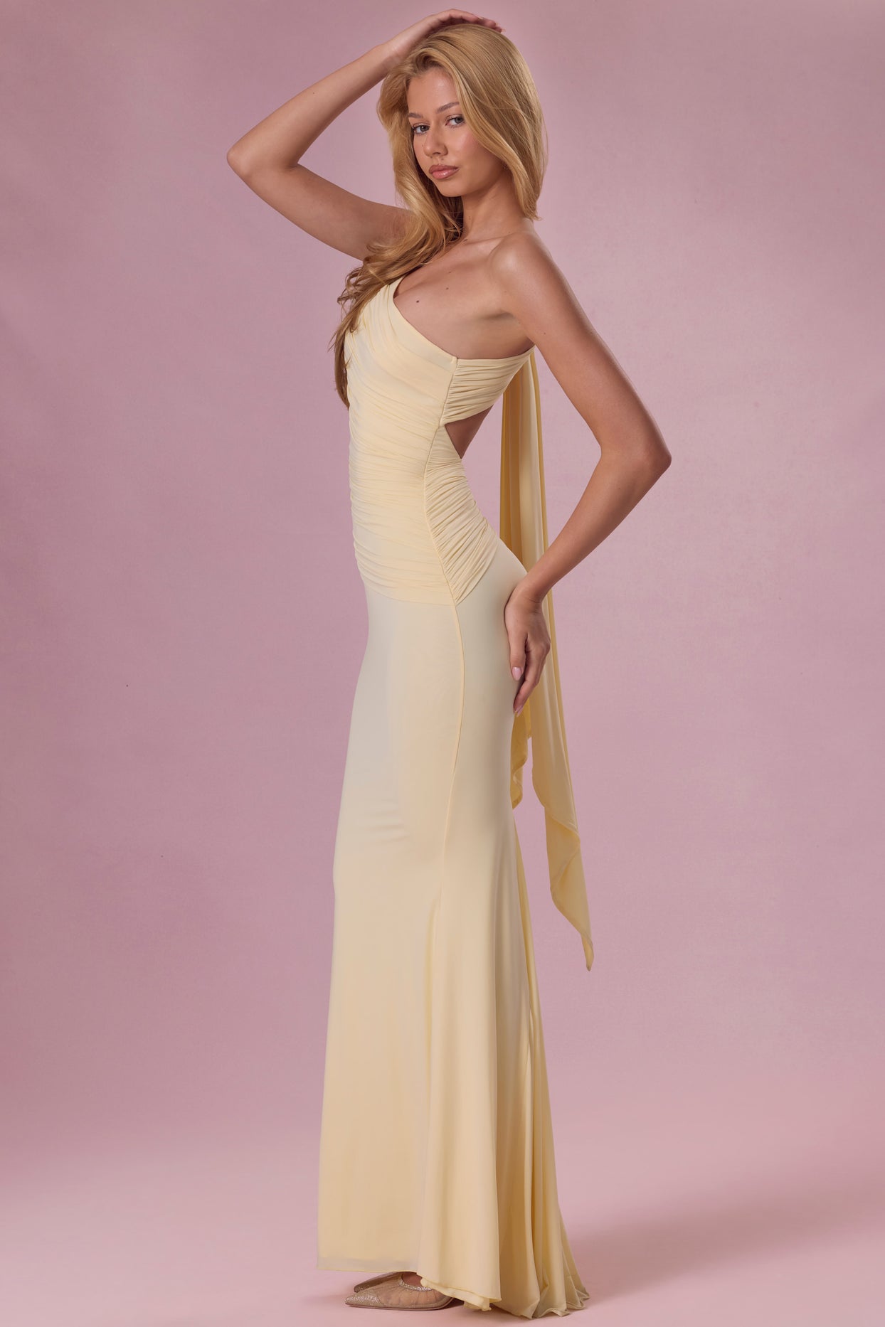 Jersey Bridesmaid Dress in Butter - 3