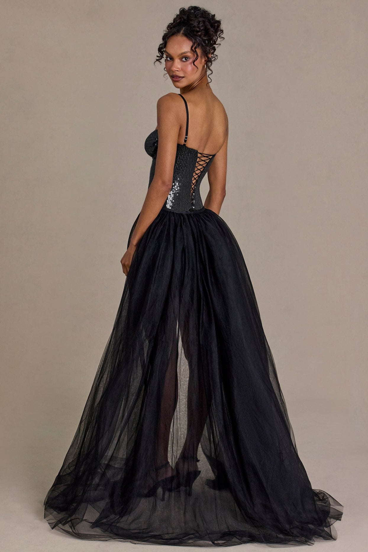 Premium Tulle Skirt in Black