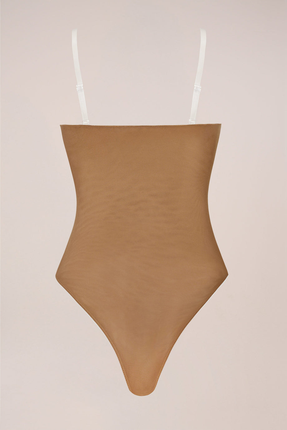 Strapless Bodysuit in Almond