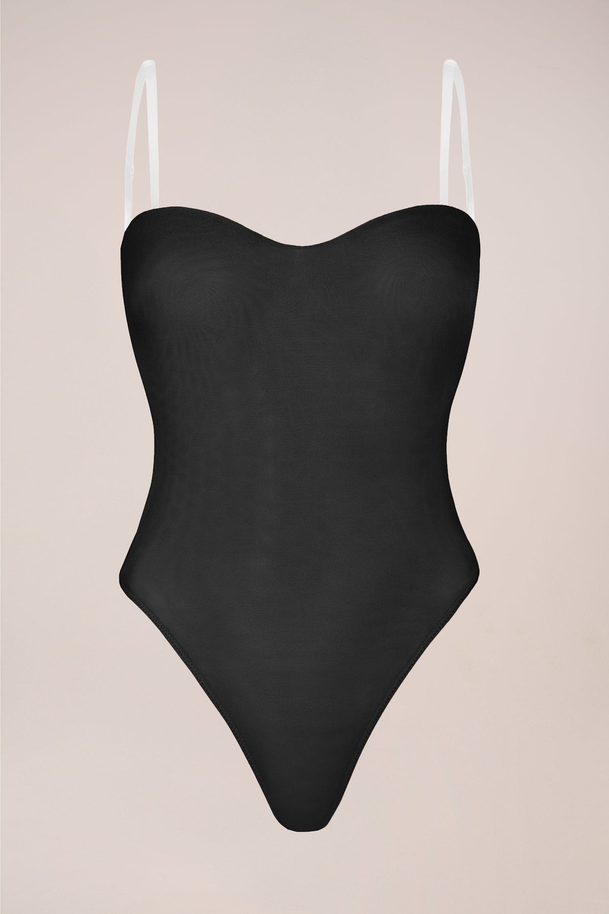 Strapless Bodysuit in Black