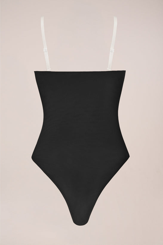 Strapless Bodysuit in Black
