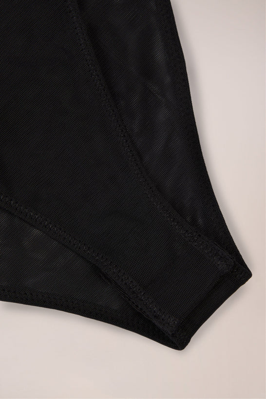 Strapless Bodysuit in Black