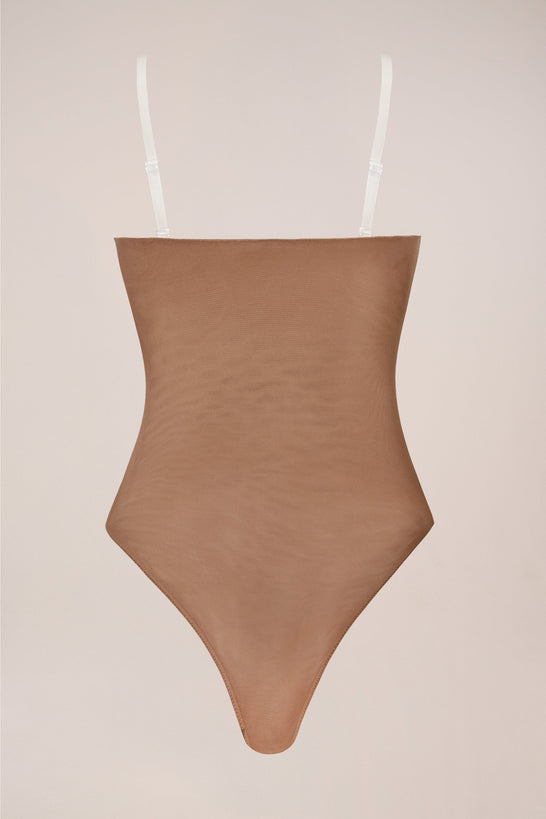 Strapless Bodysuit in Honey