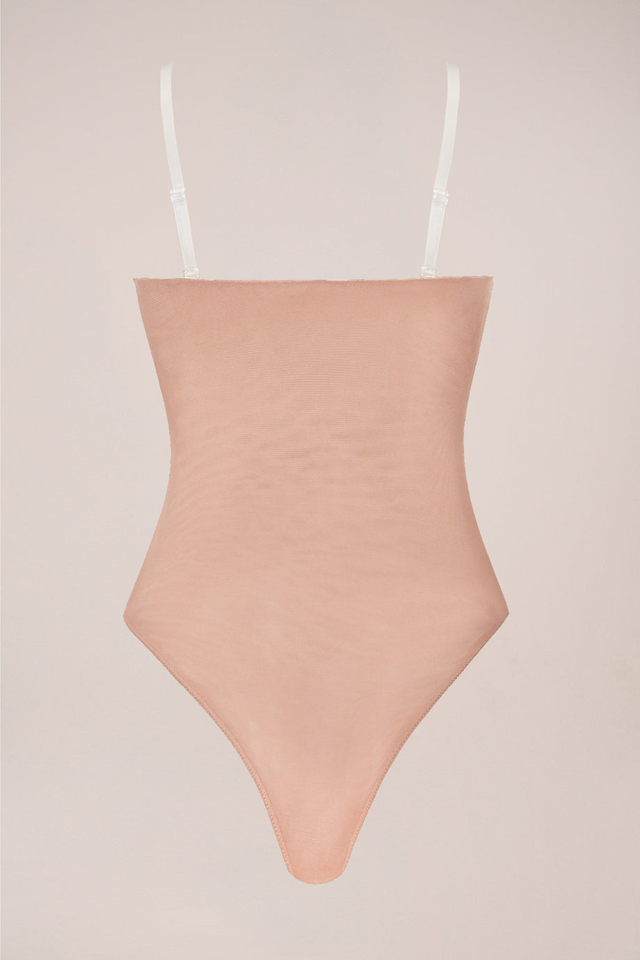 Strapless Bodysuit in Warm Peach