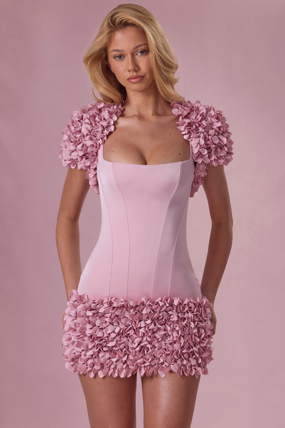 Cropped Bolero  in Blush Pink