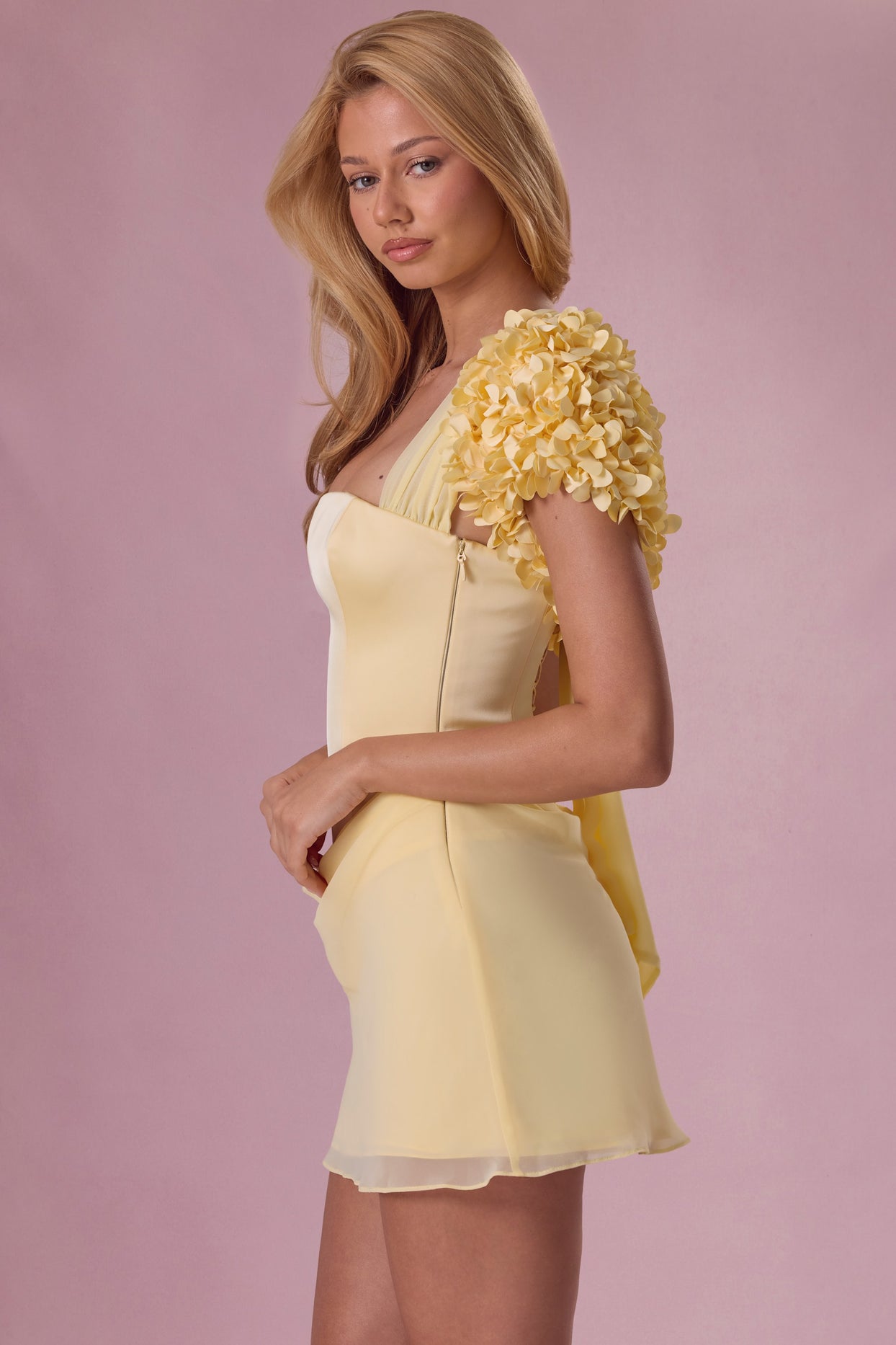 Cropped Bolero  in Butter - 3