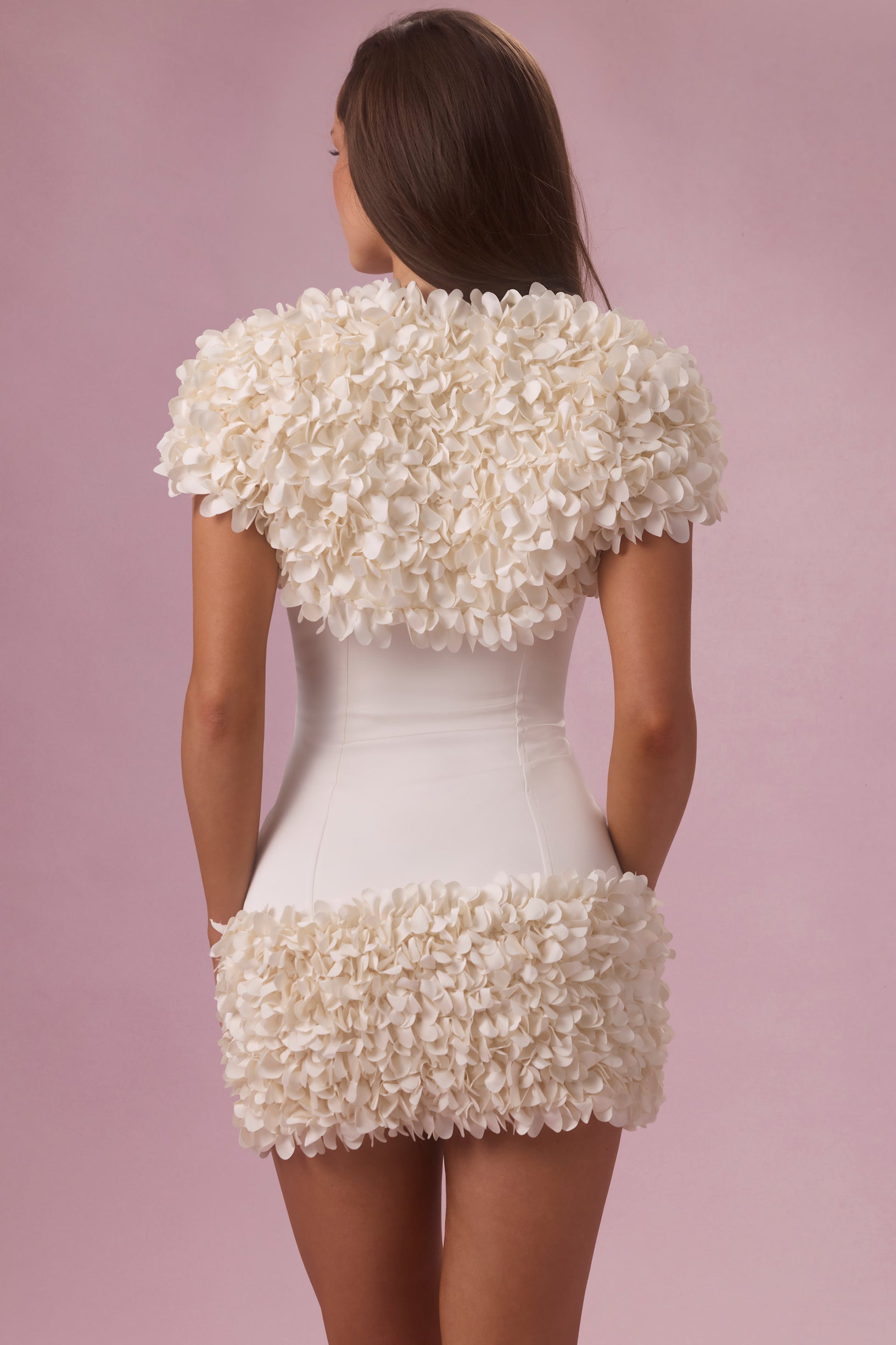 Cropped Bolero  in Pearl - 2