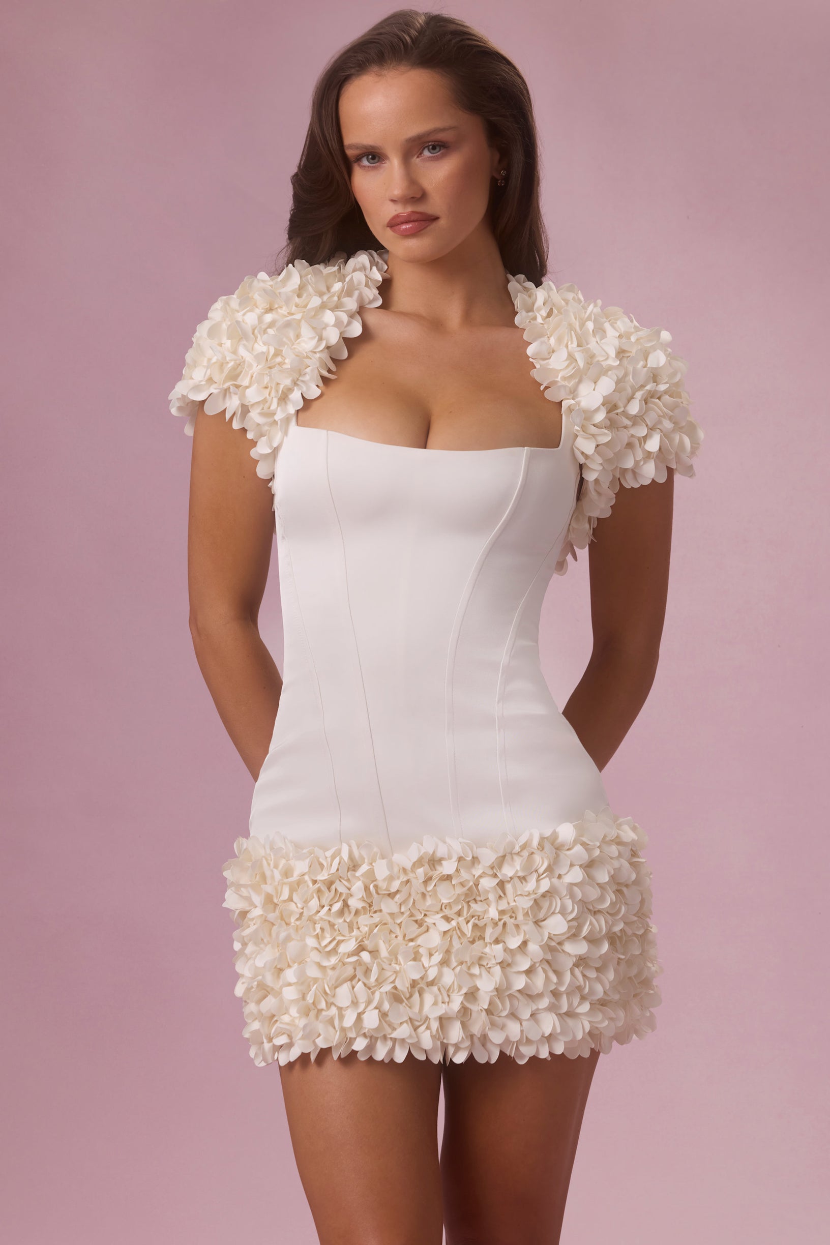 Cropped Bolero  in Pearl - 1