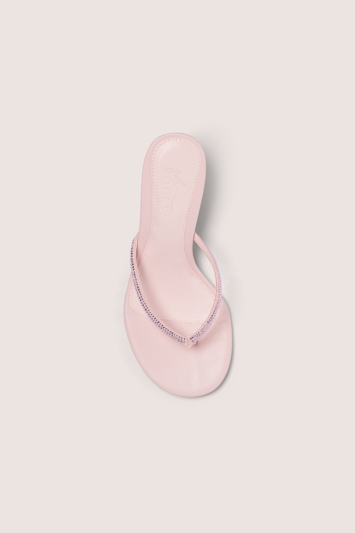 Heeled Sandal  in Blush Pink