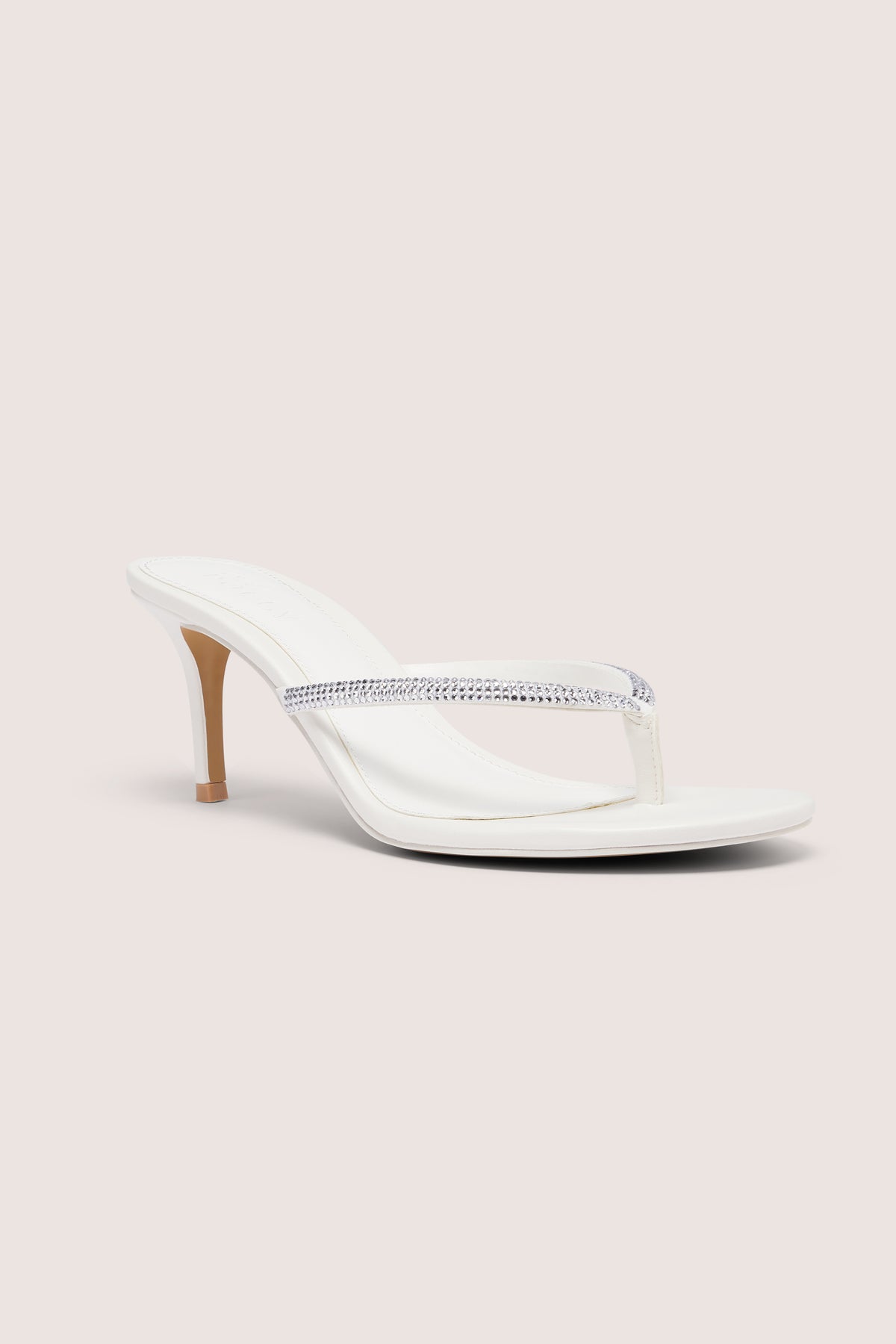 Heeled Sandal  in White