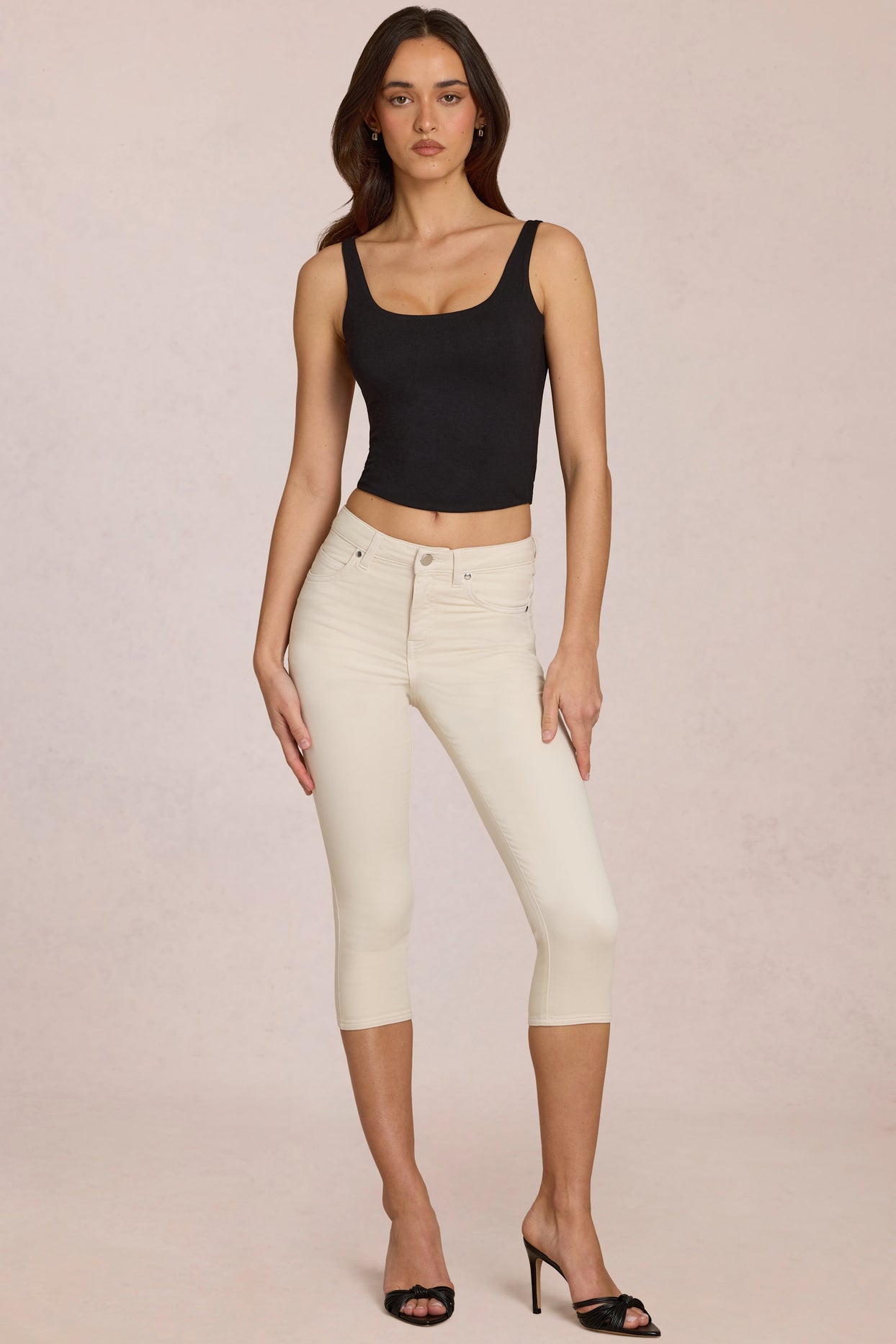 Modal Tie-Back Top in Black