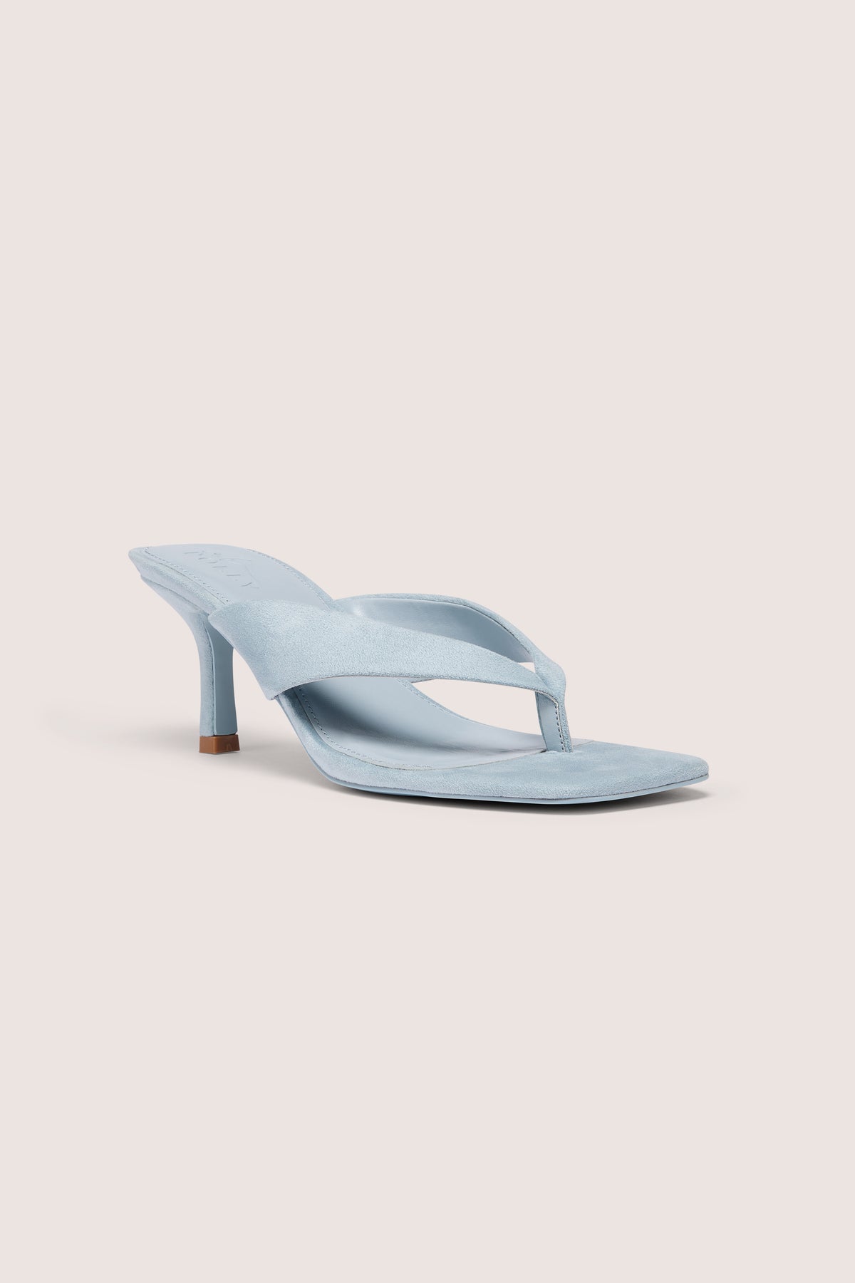 Heeled Thong Sandals  in Arctic Blue - 1
