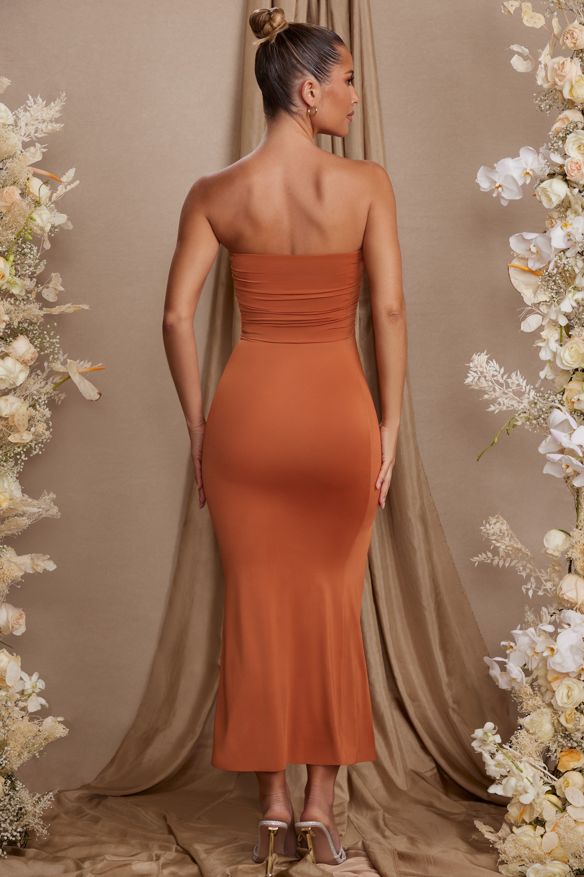 Strapless deals long dress