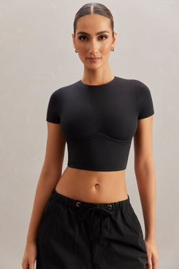 Monowire Crop Top in Black