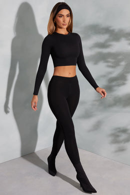 High Waist Leggings in Black