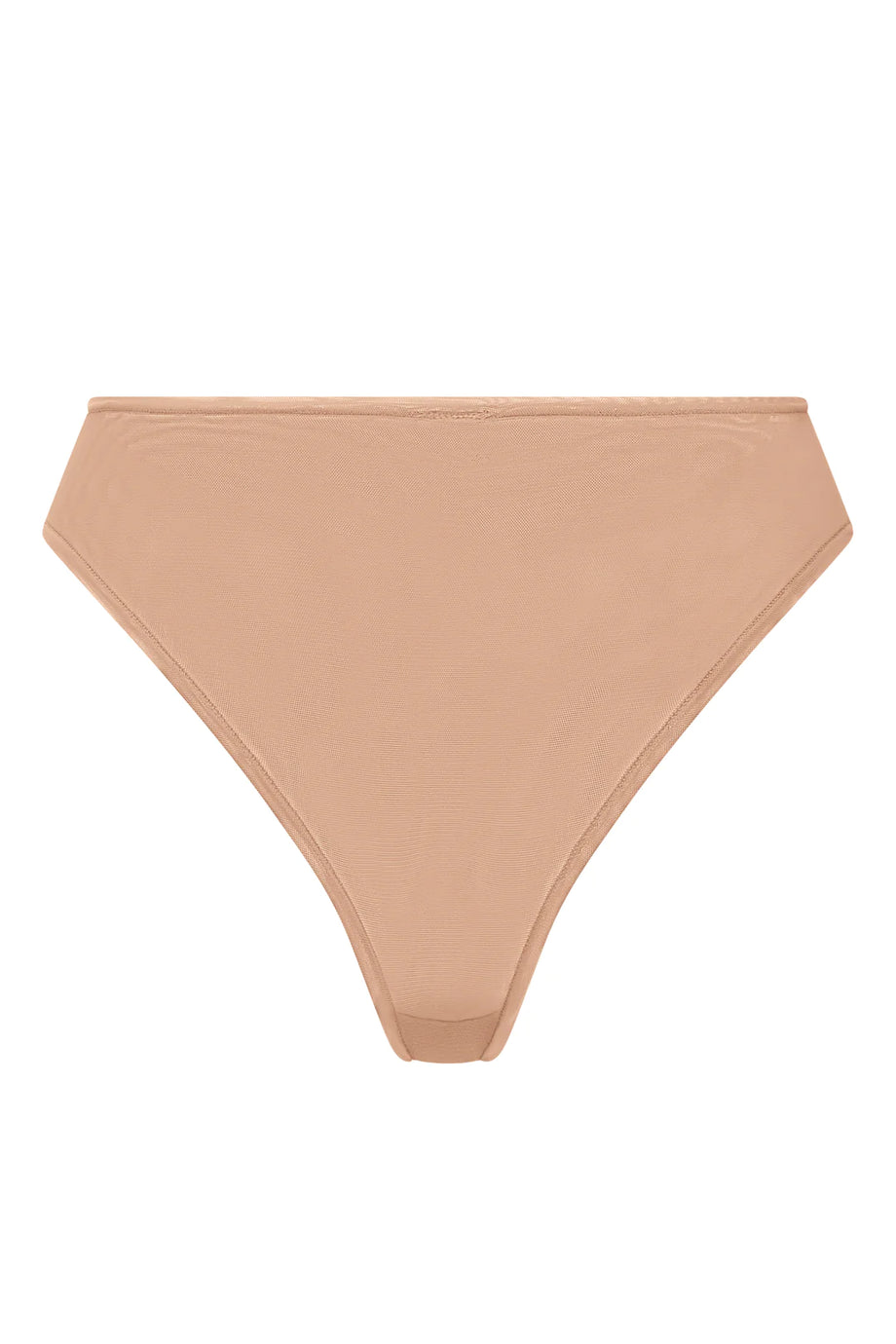 Soft Mesh Brief in Warm Peach