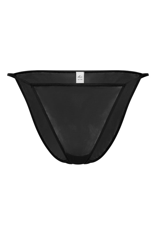 بيكيني شبكي ناعم باللون الأسود