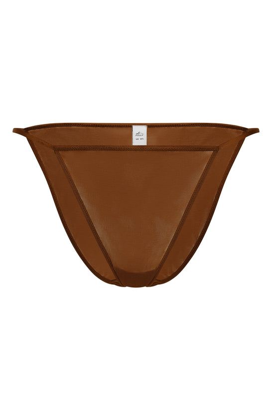 بيكيني ناعمة بلون الكستناء