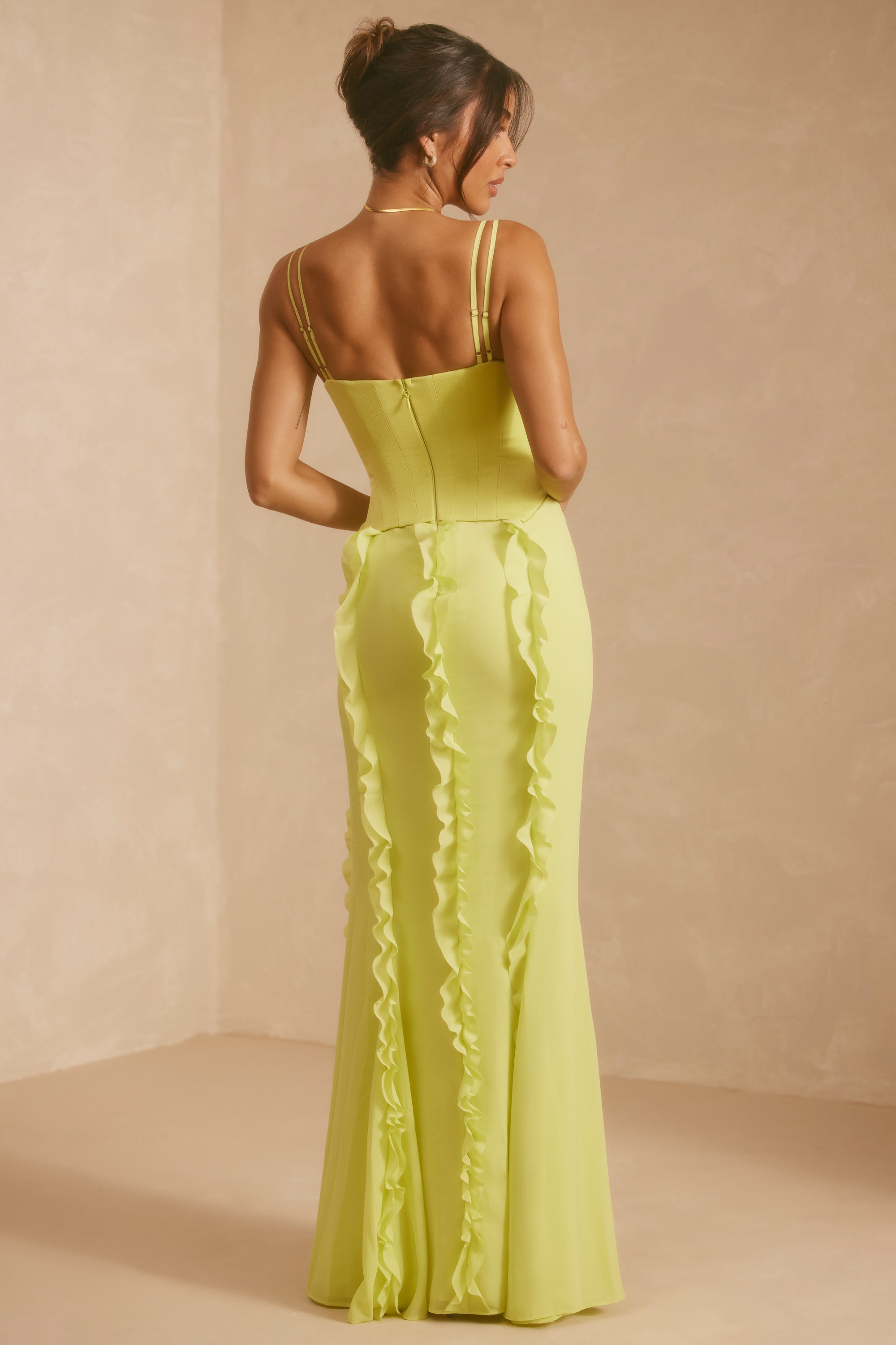 Pale green outlet maxi dress