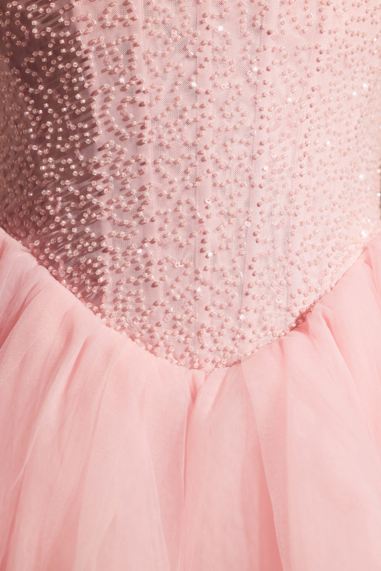 Floriane Tulle Skirt Corset Mini Dress in Dusty Pink