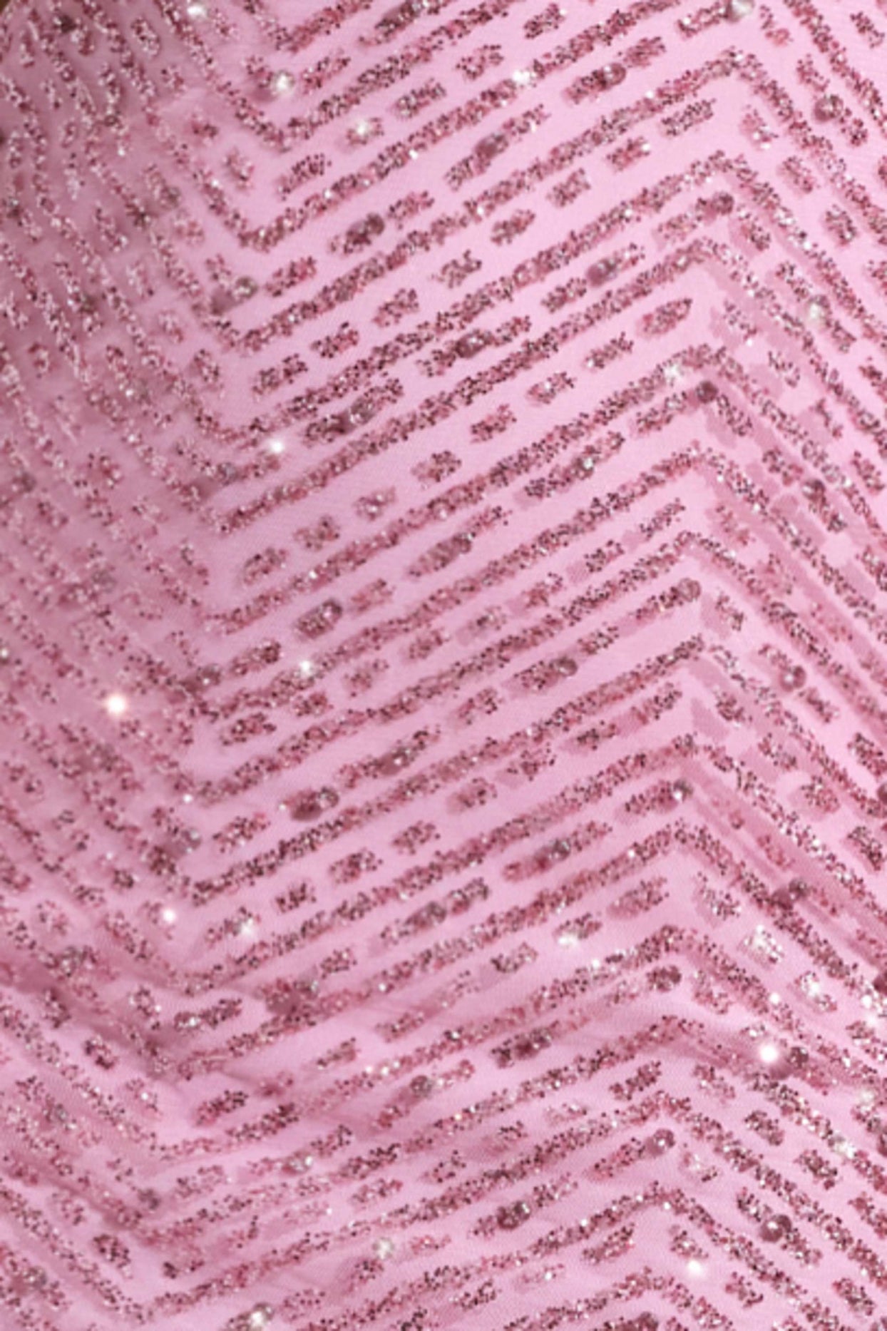 Embellished Cowl-Neck Maxi Dress in Pink