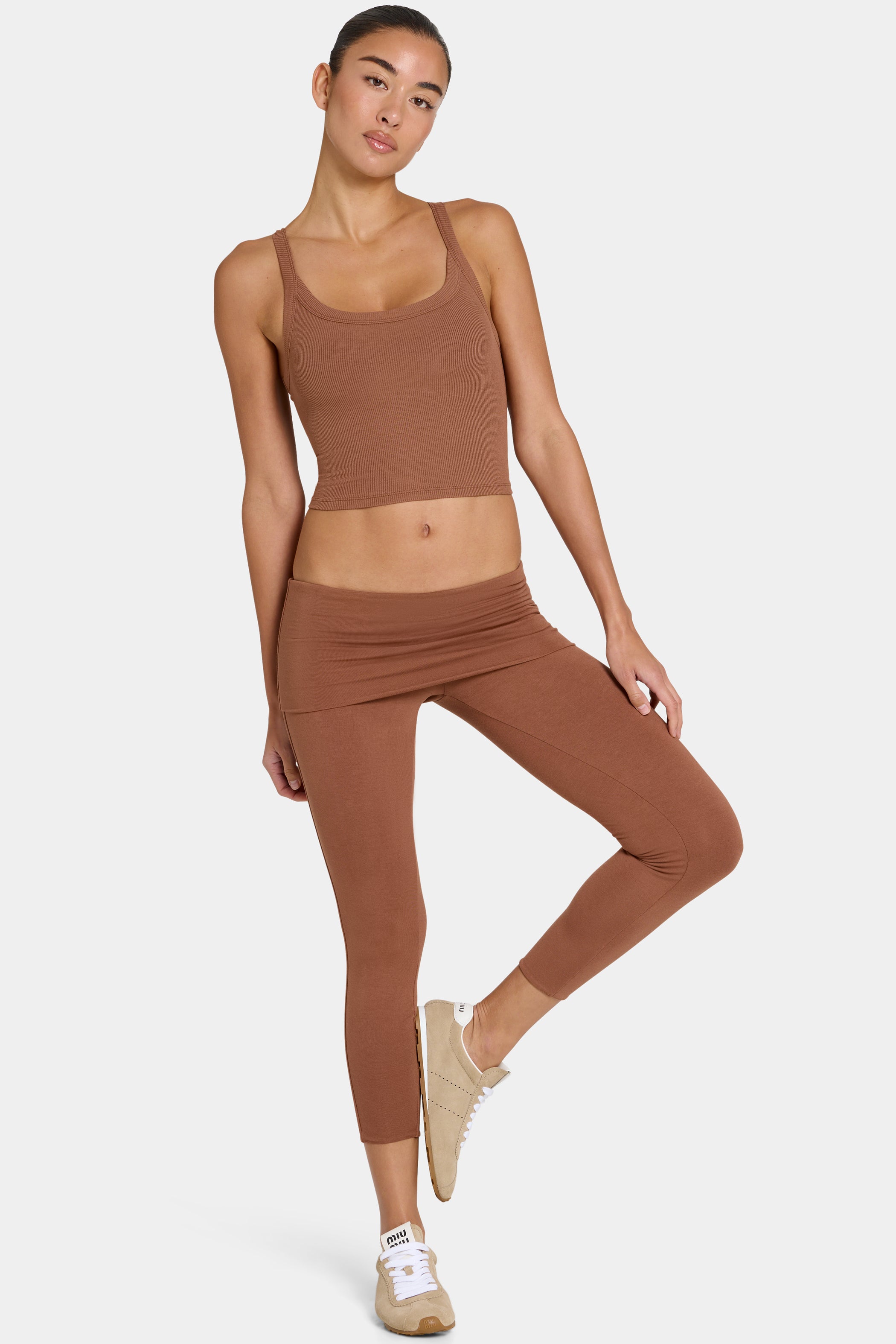 ButterCloud™ 7/8 Leggings in Cocoa