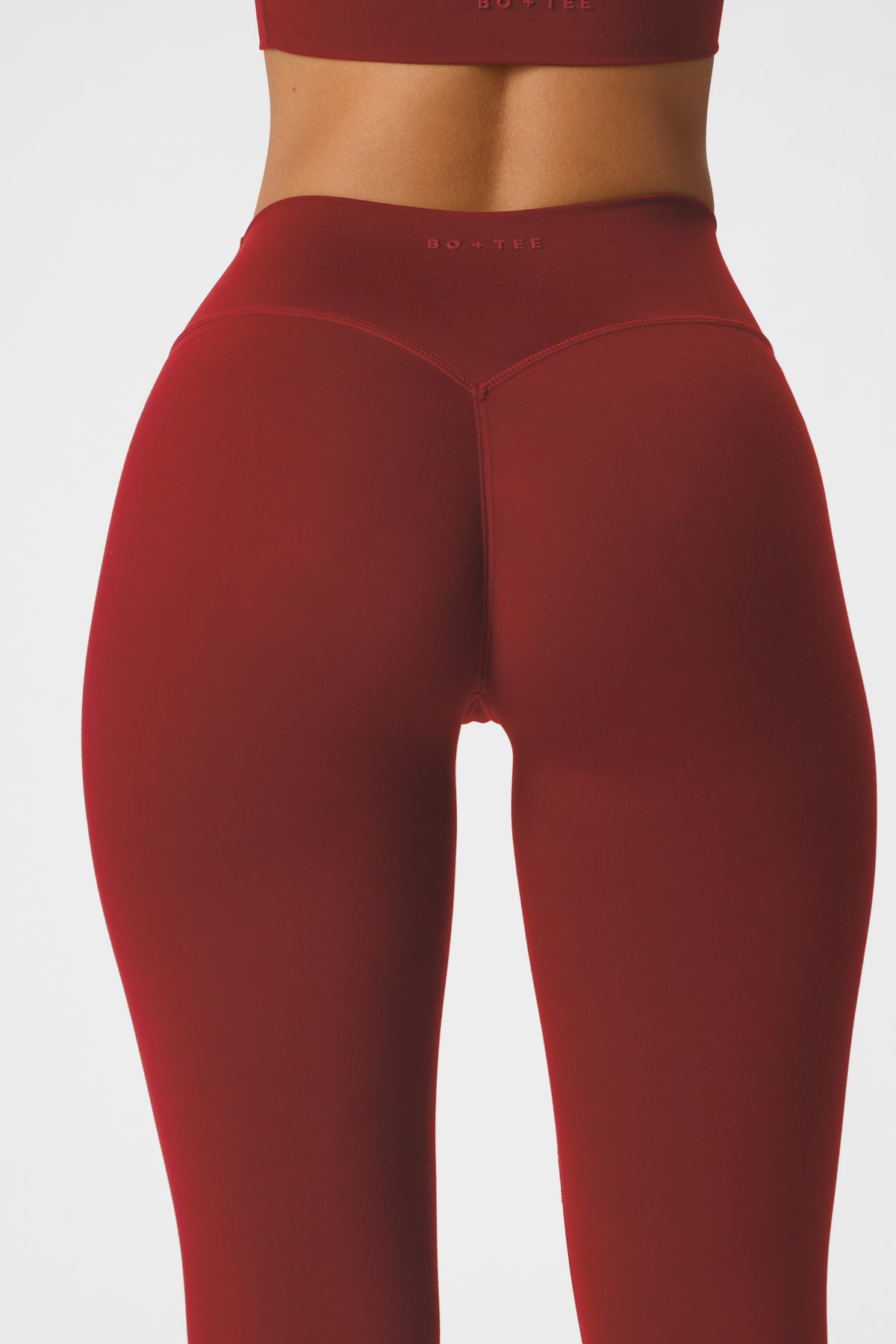 Soft Active 7/8 Leggings in Dark Cherry