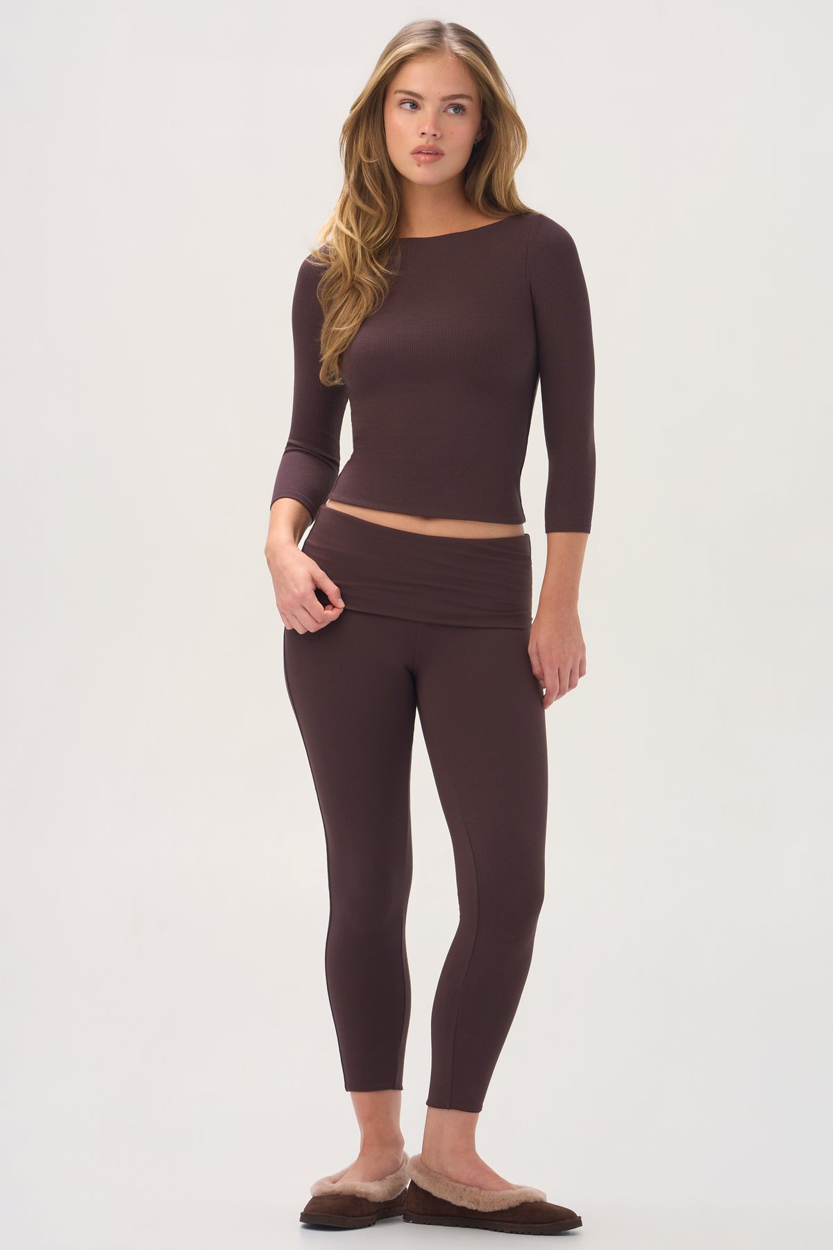 ButterCloud™ 7/8 Leggings in Espresso - 1