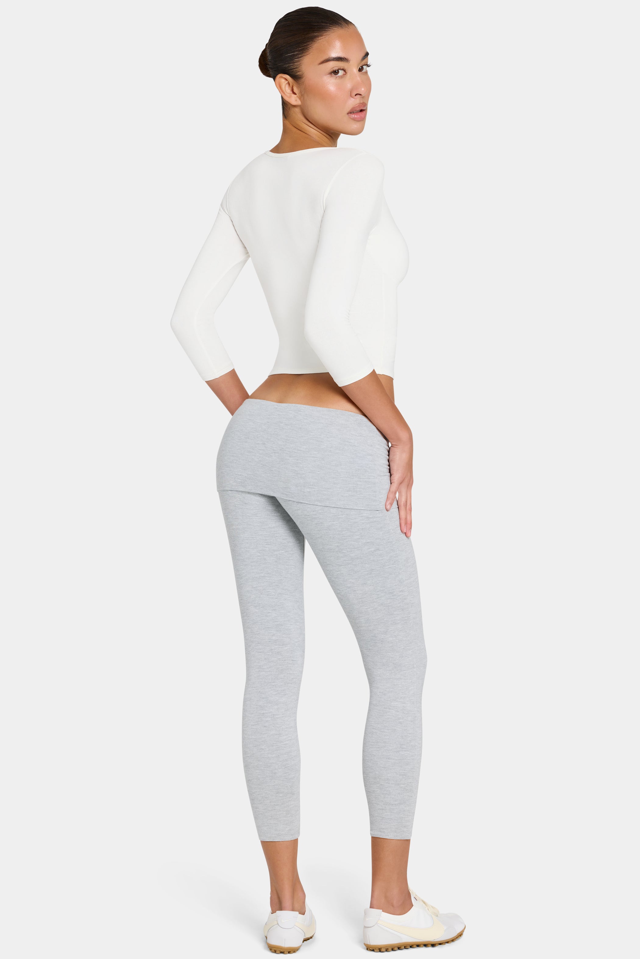 ButterCloud™ 7/8 Leggings in Grey Marl