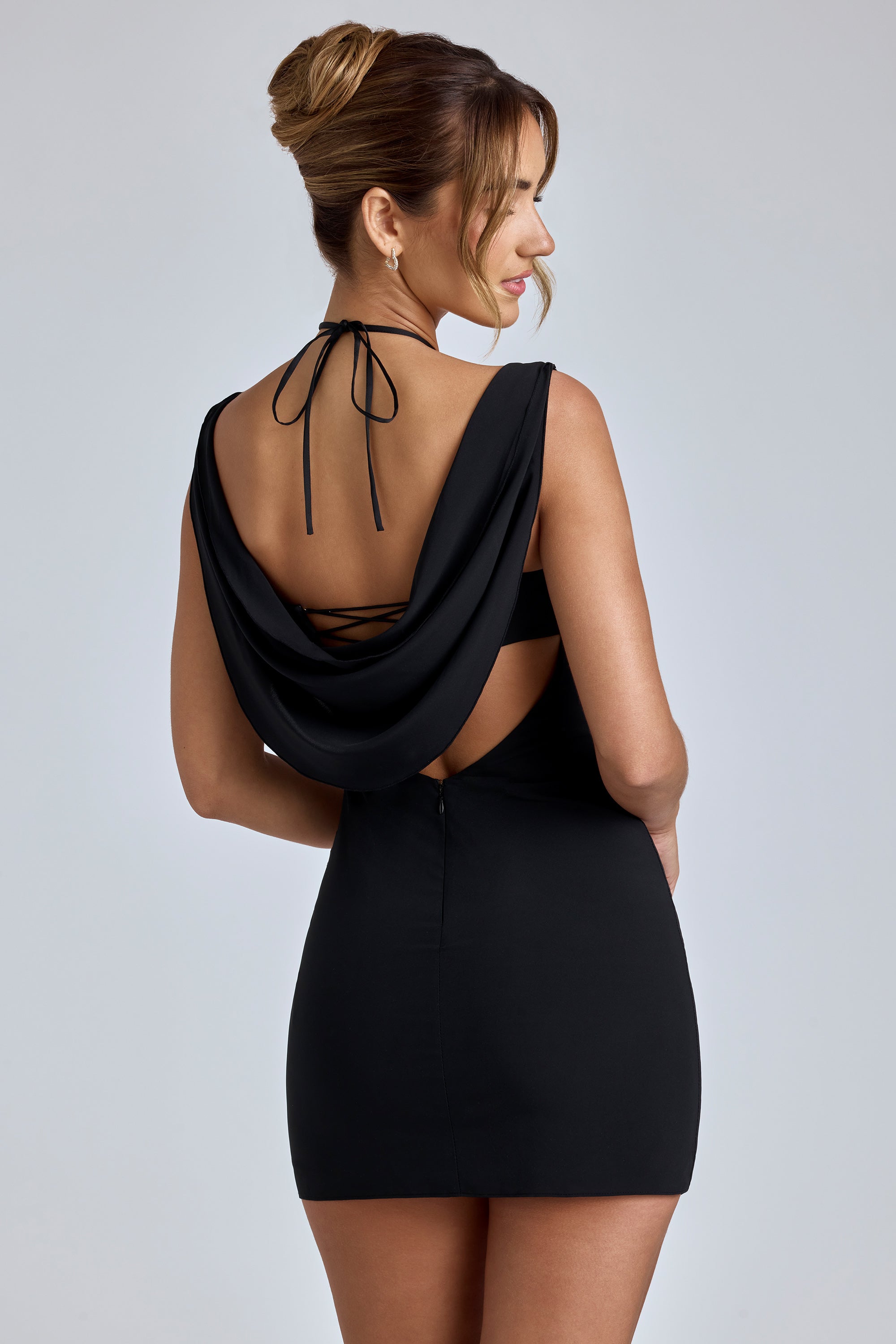 Cowl neck a line dress online