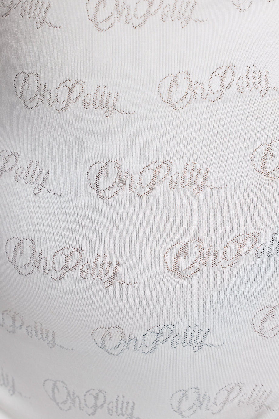 Strappy Low Back Pointelle Romper in White