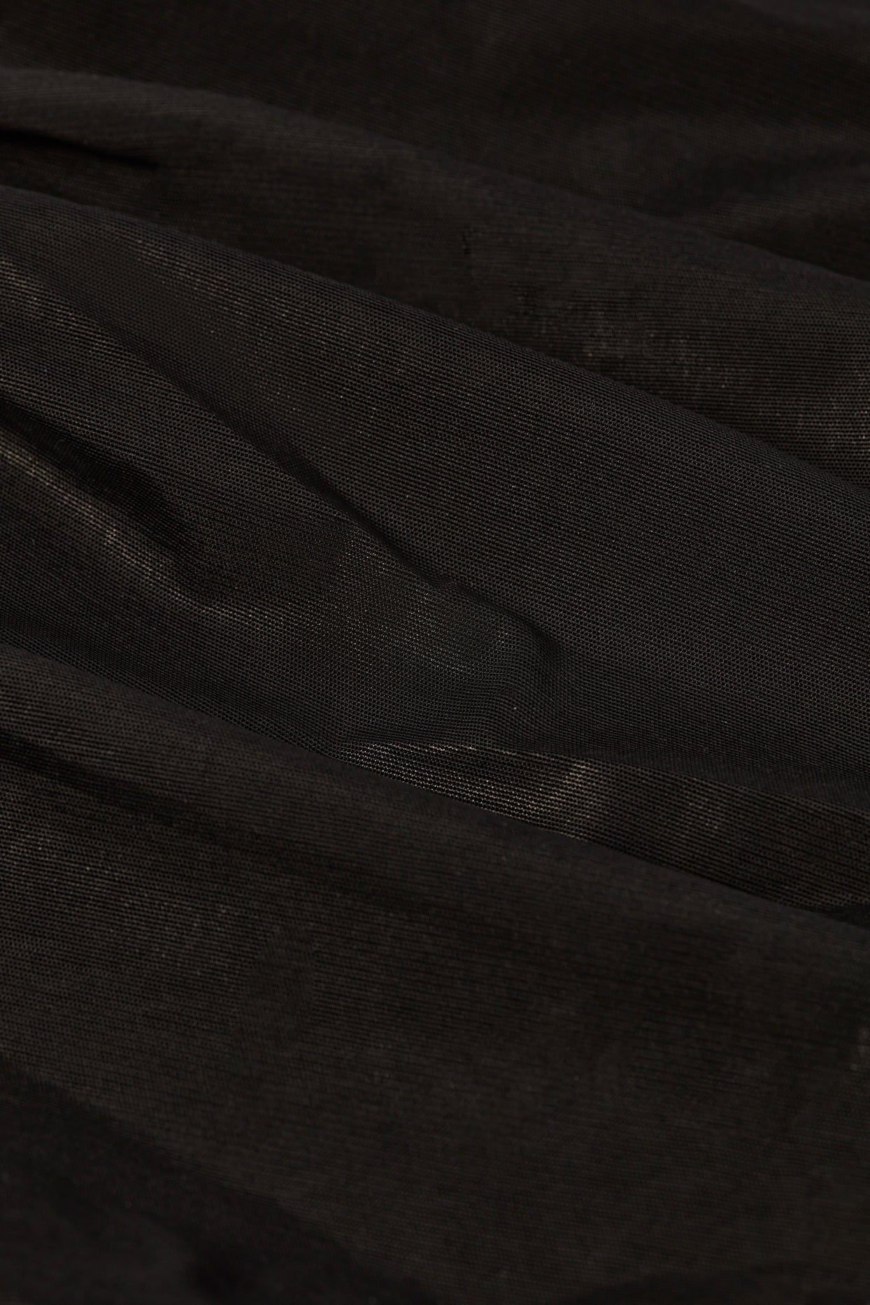 Metallic Ruffle Low-Rise Flared Trousers in Black