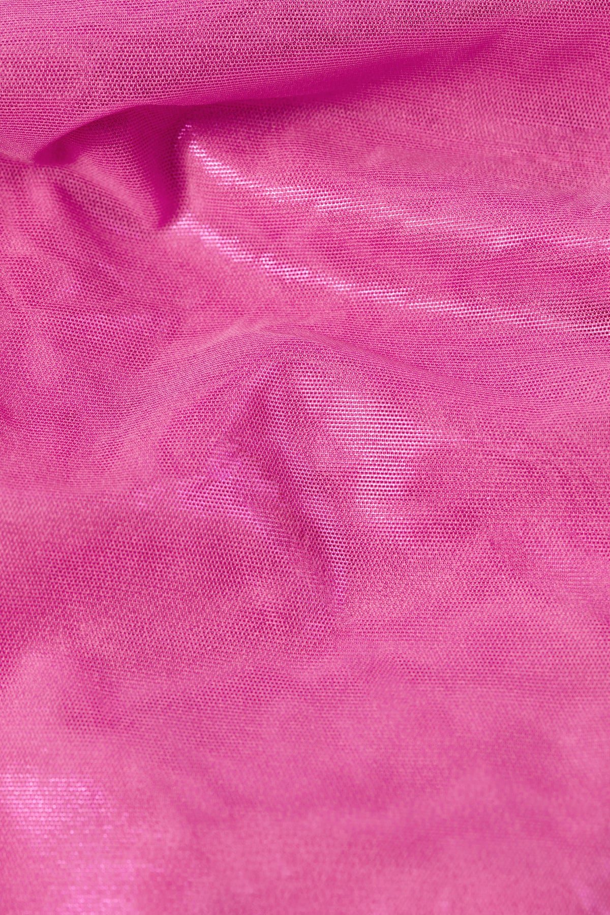 ⁣⁢بنطلون واسع منخفض الخصر مزين بكشكشة معدنية بلون Bubblegum Pink⁤⁣