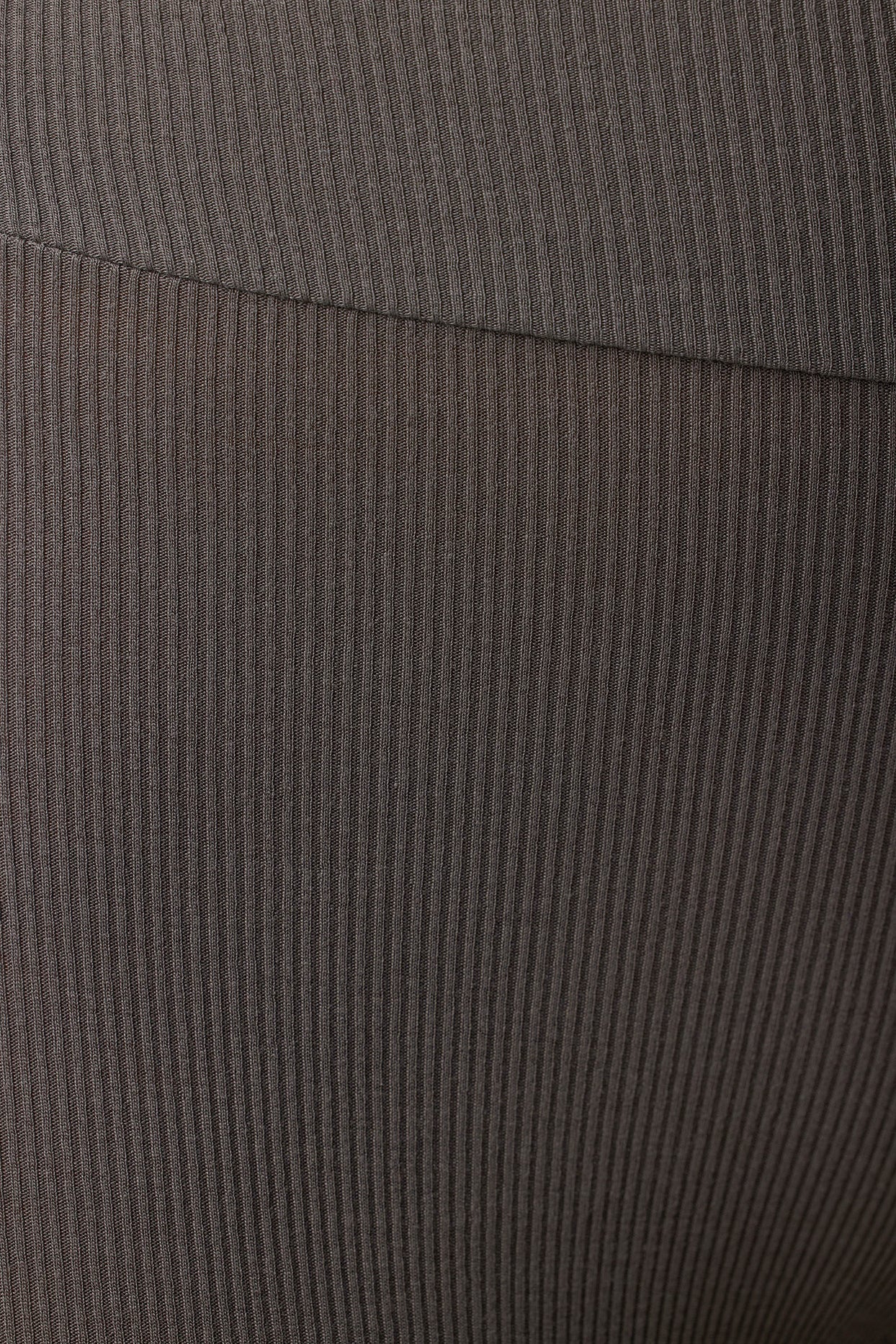 Petite Ribbed Modal High Waist Leggings in Grey