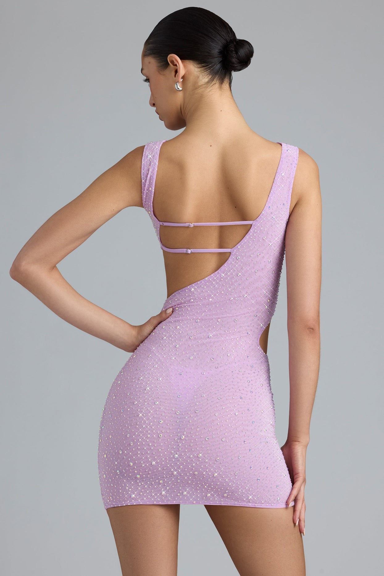 pink violet dresses Lavender Layered Tulle Gown | Long Sleeves - gown for women party wear | cocktail gowns line dry Color Disclaimer Purple Satin Violet Purple Prom