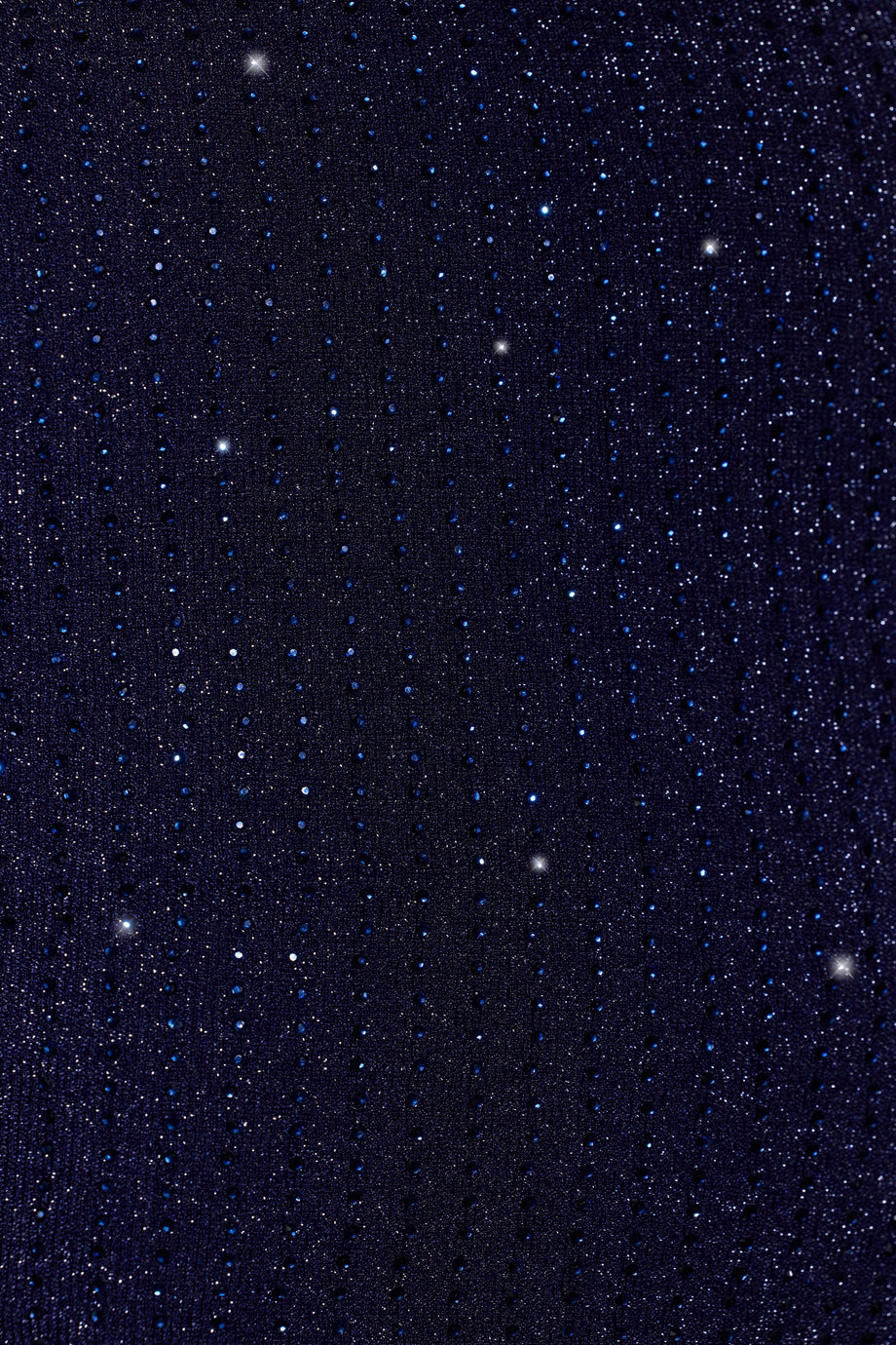 Embellished Mid Rise Gown Skirt in Royal Indigo