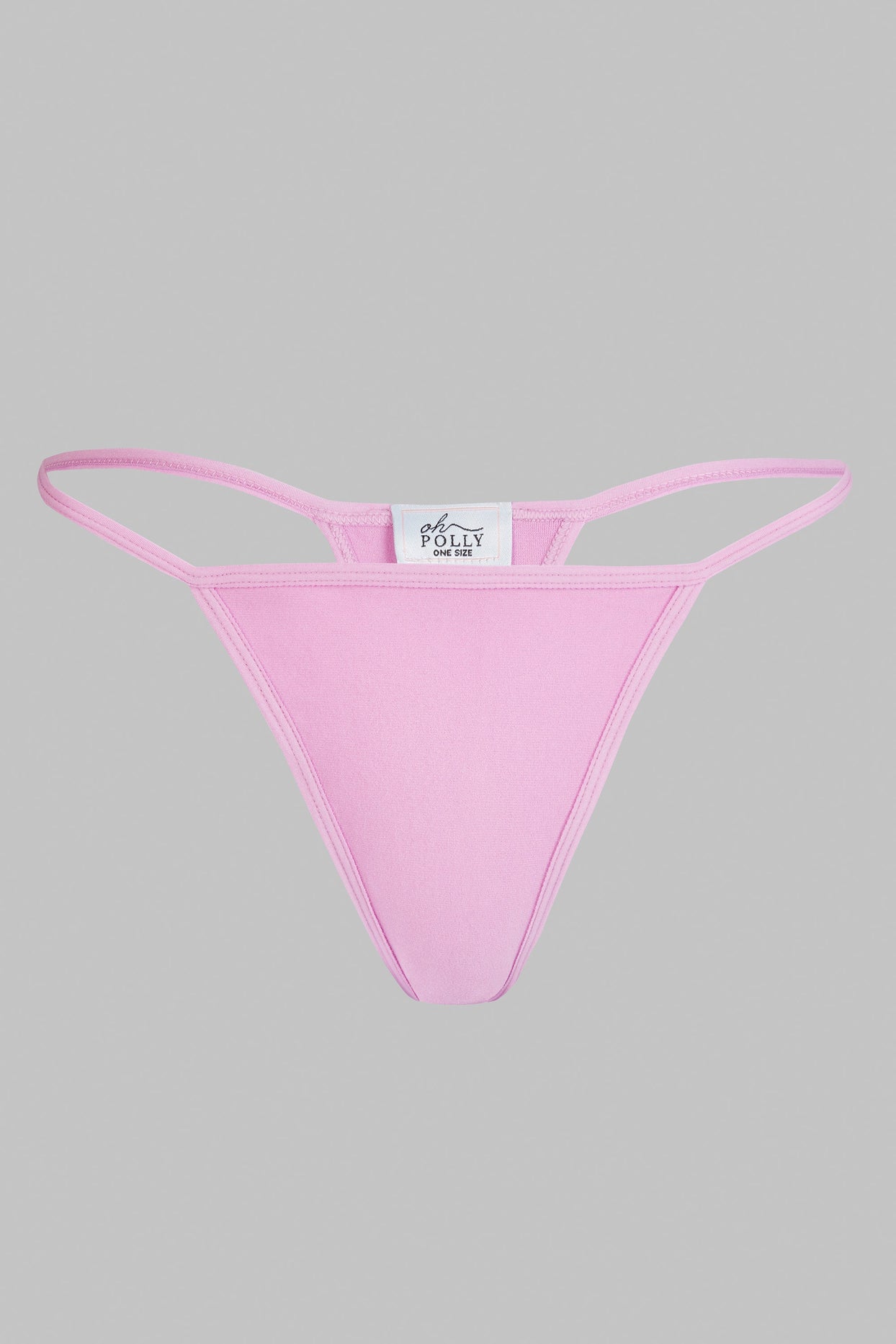 Mid-Rise Seamless Thong in Violet Pink